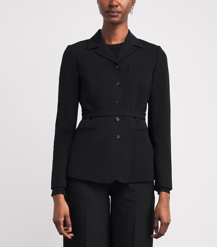 Crepe Jersey Admiral Blazer BLACK - 001 Image 3