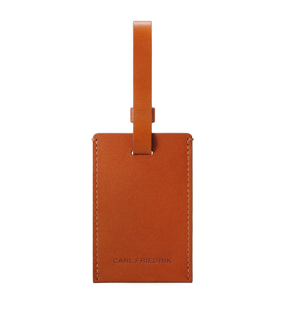 Leather Luggage Tag COGNAC Image 1