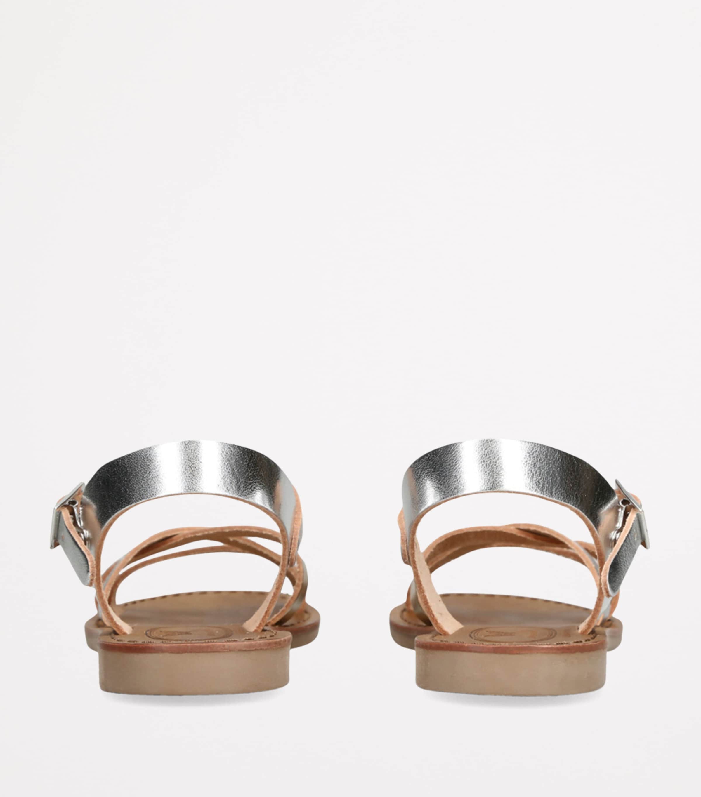 Metallic Leather Sophie Sandals METAL COMB Image 2