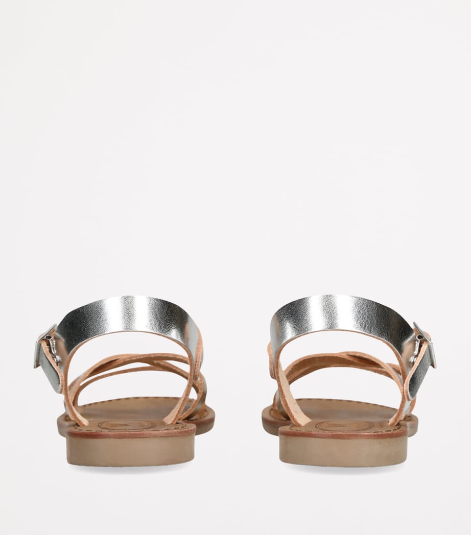 Metallic Leather Sophie Sandals METAL COMB Image 2