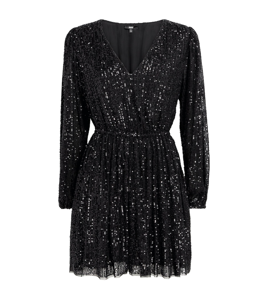 Sequin Gianetta Mini Dress BLACK Image 1