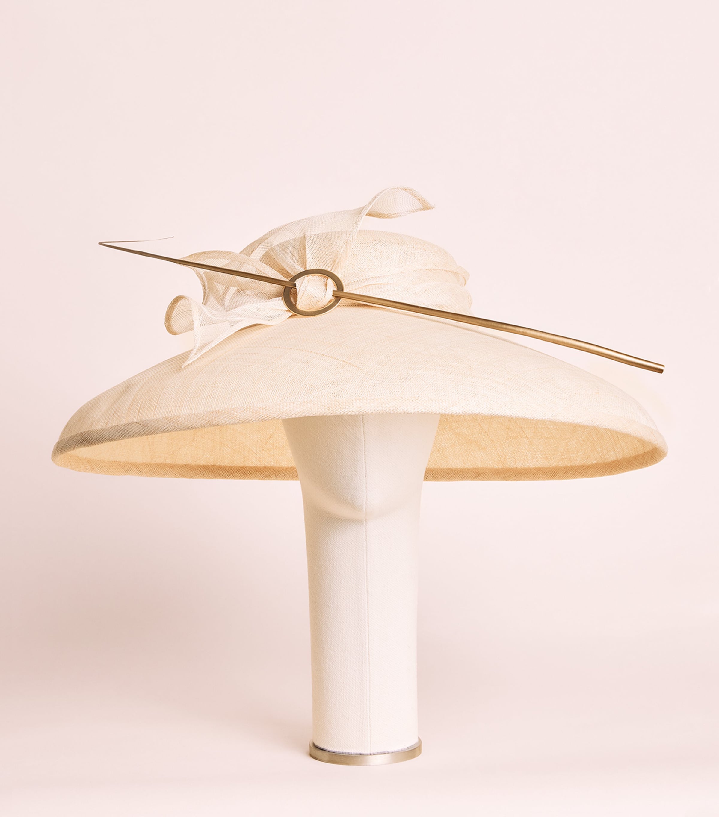 Rachel Trevor-Morgan Straw Ostrich-Quill Tiffany Hat Natural Image 2