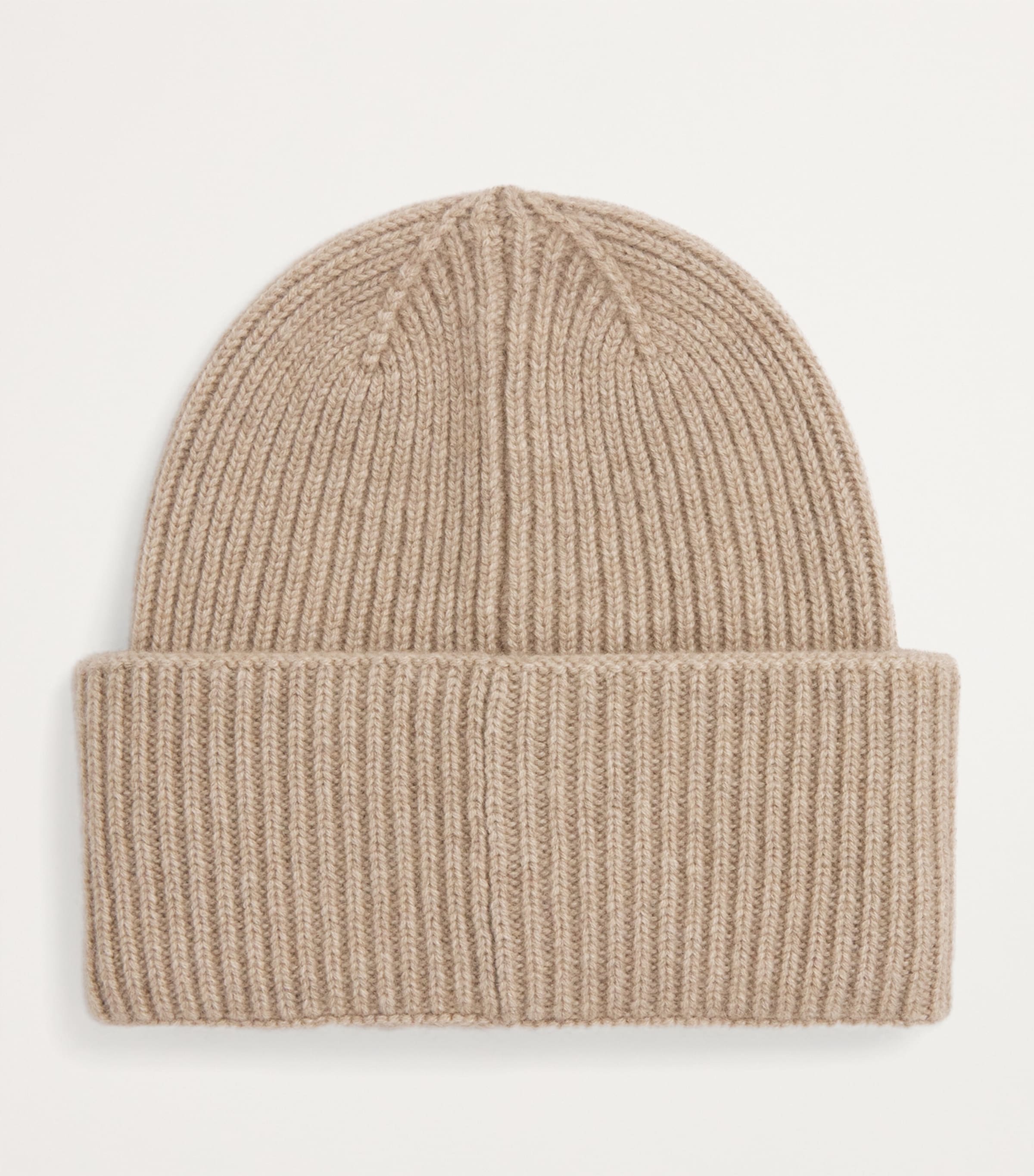 Cashmere Embroidered Beanie BEIGE Image 2