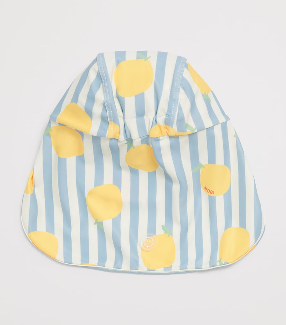 MORI Lemon Swim Hat (9-12 Months) Lemon & Blue Image 2