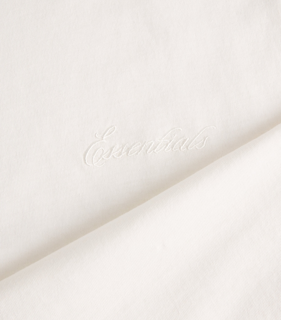 Cotton Logo Script T-Shirt IVORY Image 5