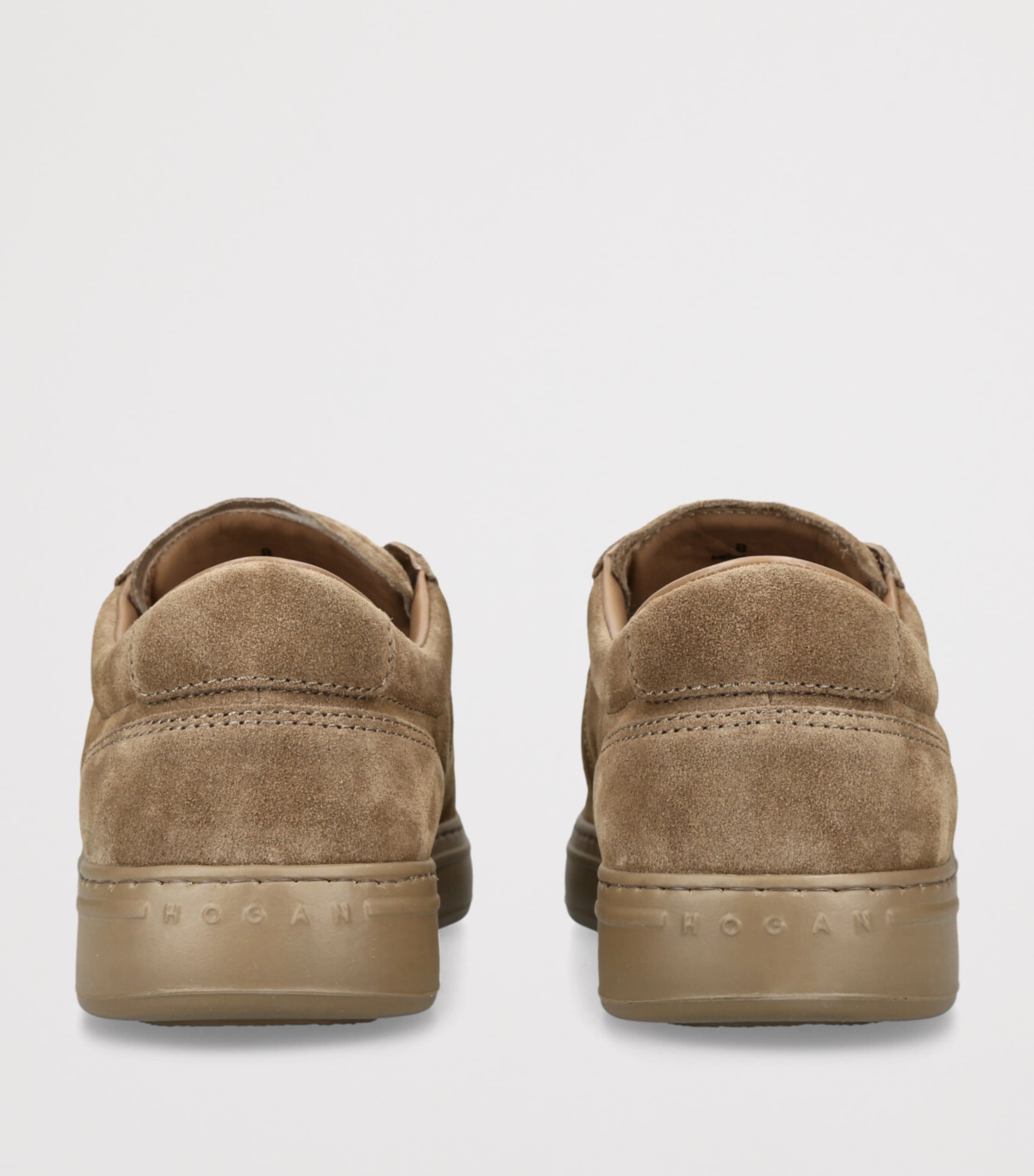 Leather H668 Slip-On Sneakers MID BROWN Image 2