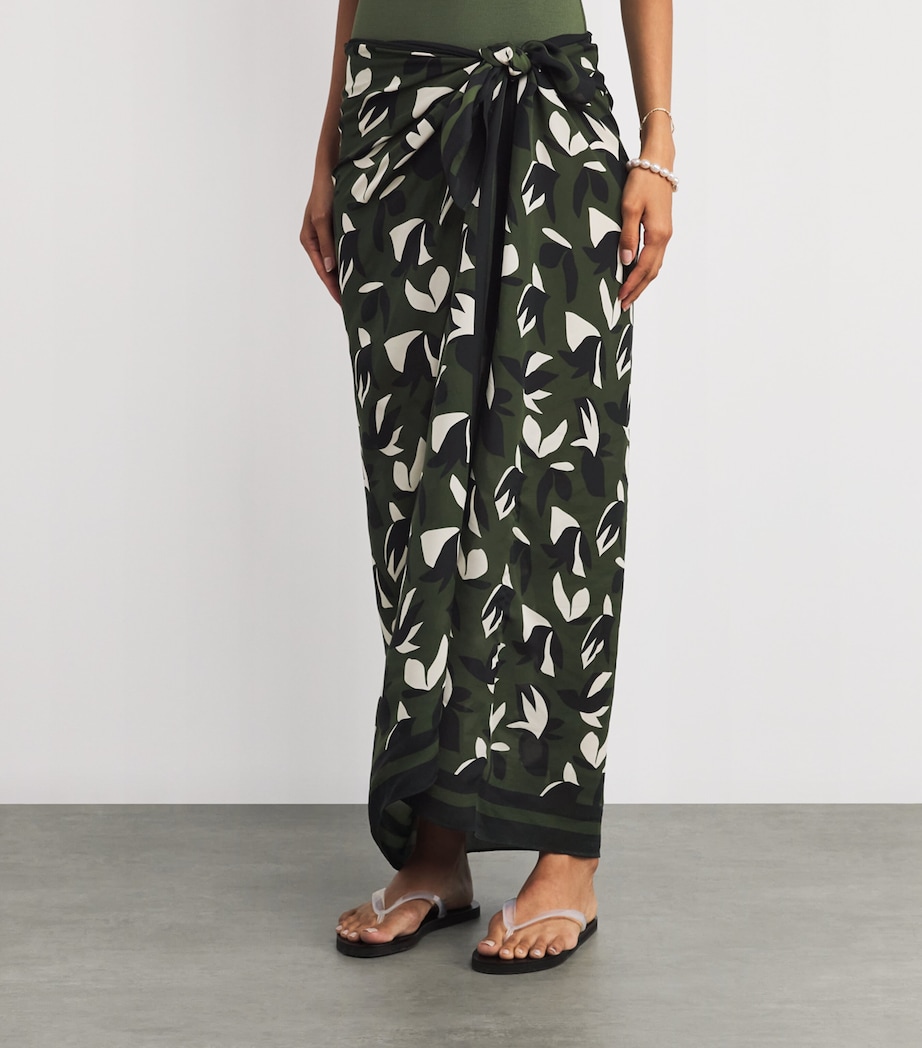 Silk Printed Sarong AGAVE Image 3