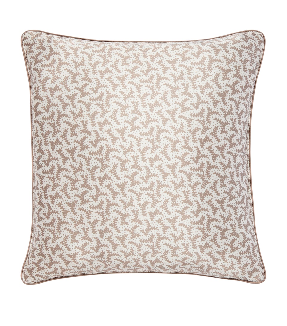 Silk Piped Fern Cushion (40cm x 40cm)