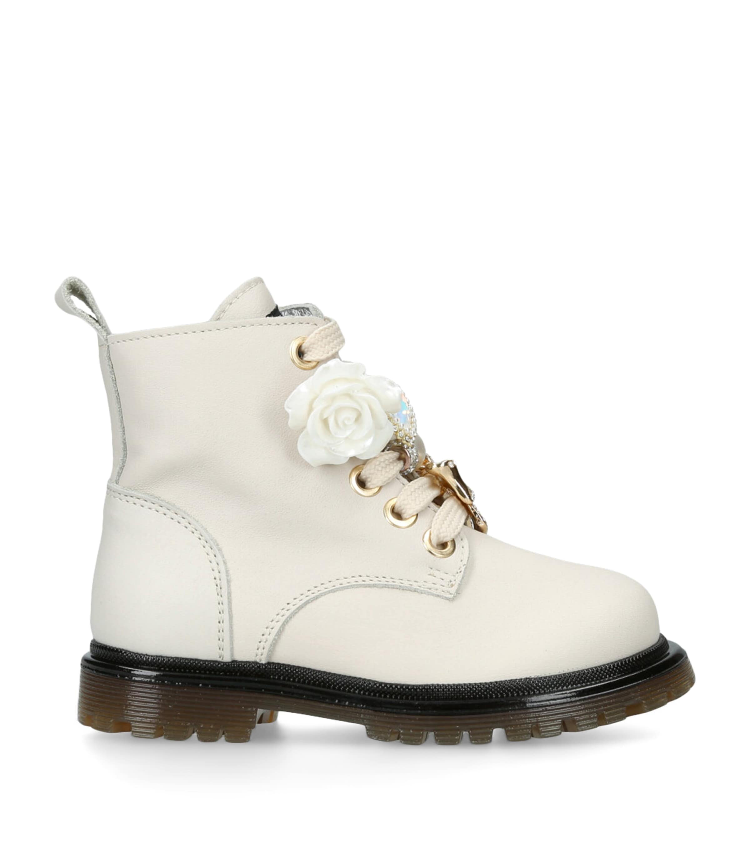 Monnalisa Amphibienstiefel Mit Anhängern In White