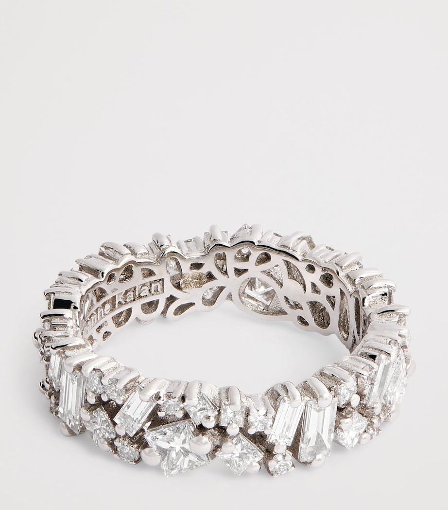 Suzanne Kalan White Gold and Diamond La Fantaisie Eternity Ring Wg/wd Image 3