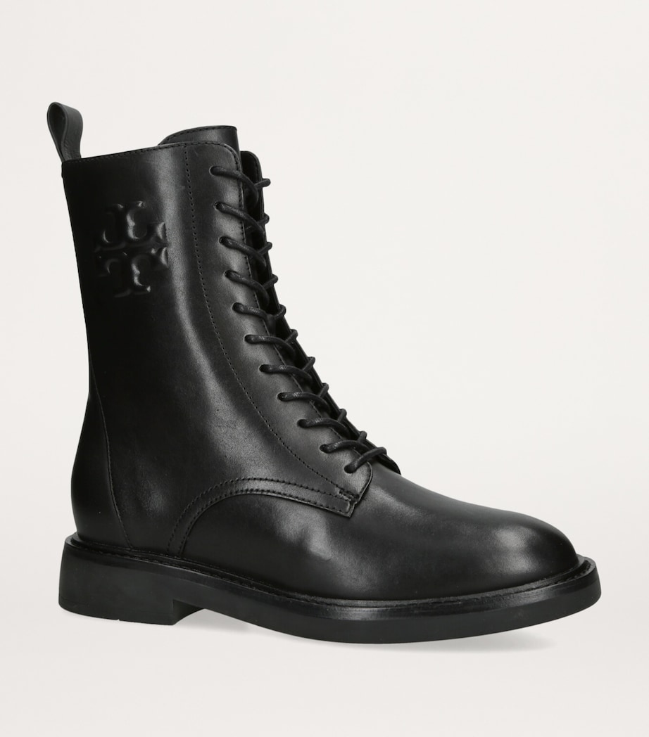 Tory Burch Double T Combat Boots Black Image 3