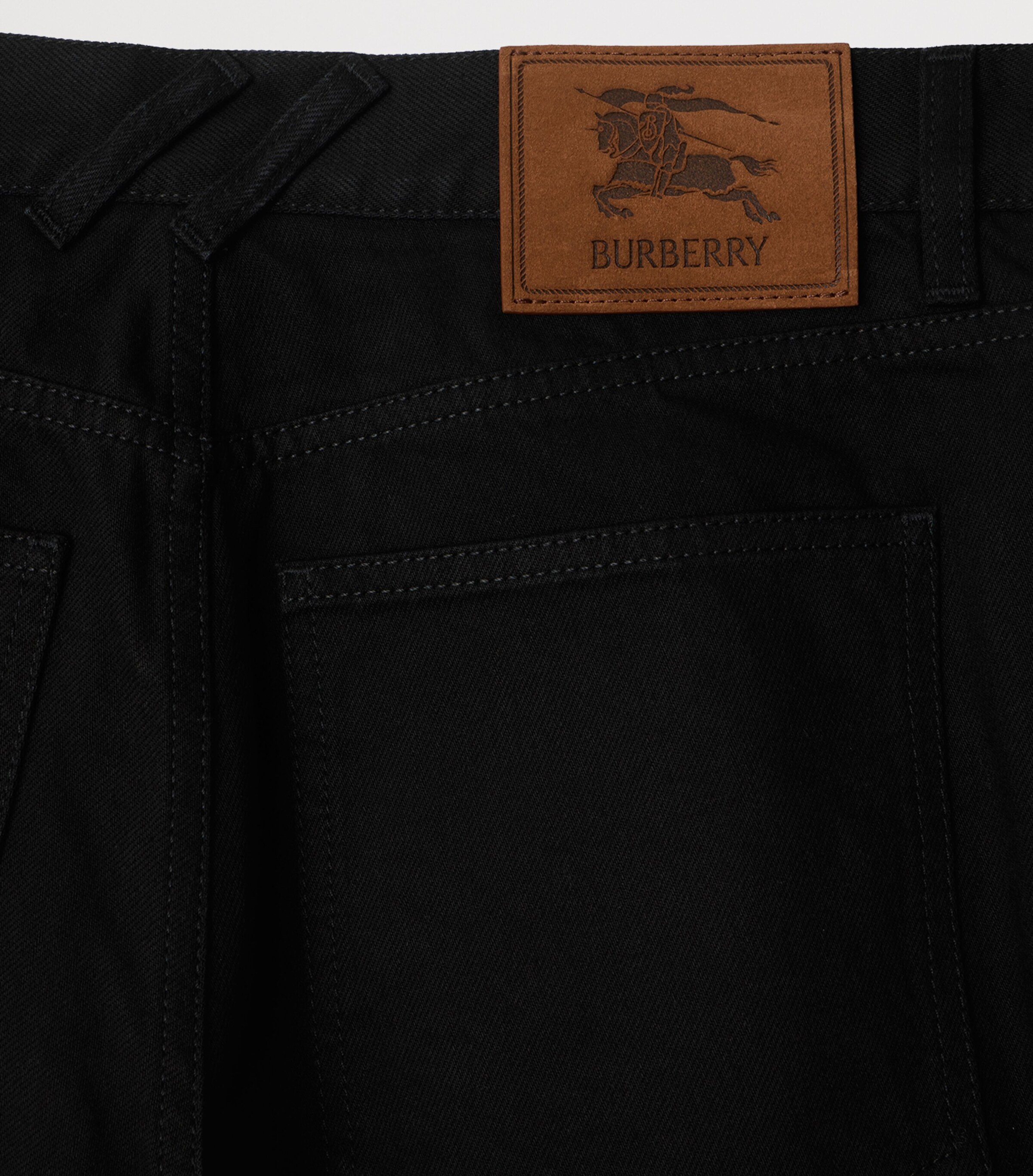 Slim Logo-Patch Jeans BLACK Image 7