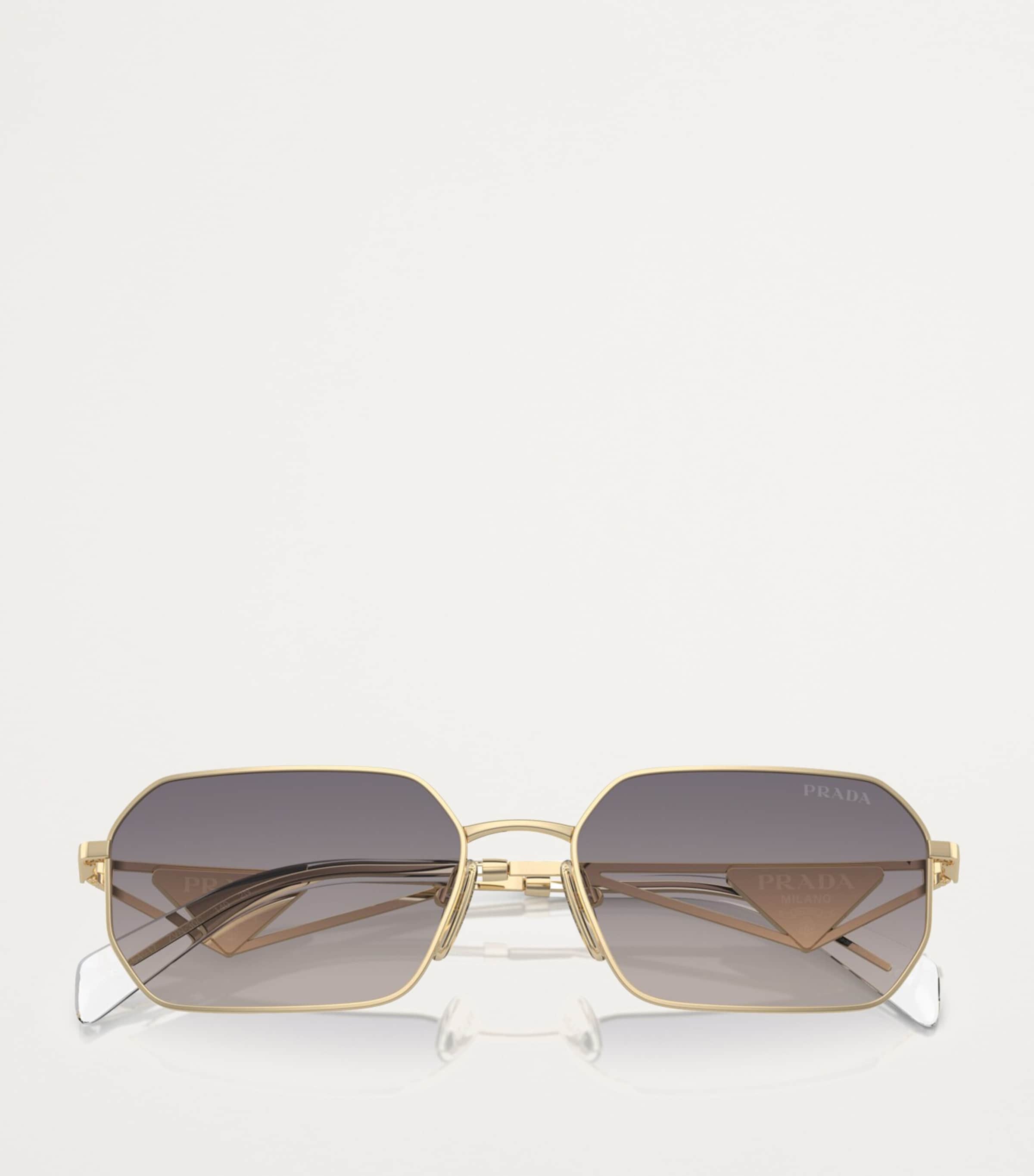 Prada Metal Rectangular Sunglasses Image 5