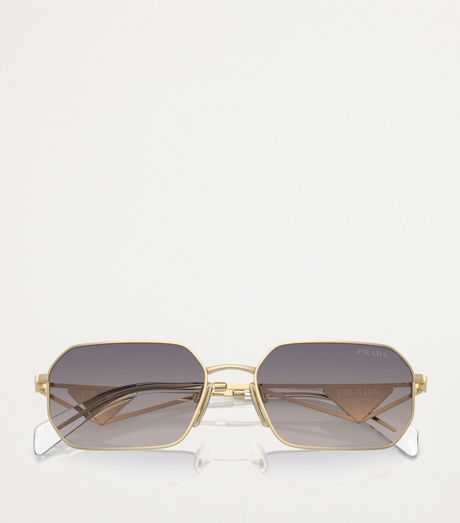 Prada Metal Rectangular Sunglasses Image 5