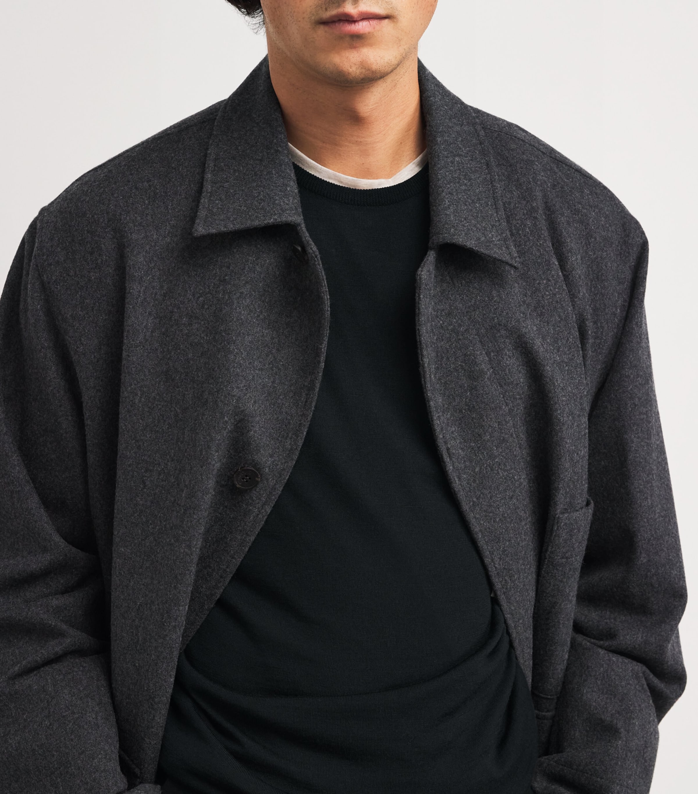 Extra Fine Merino Wool Sweater BLACK Image 6