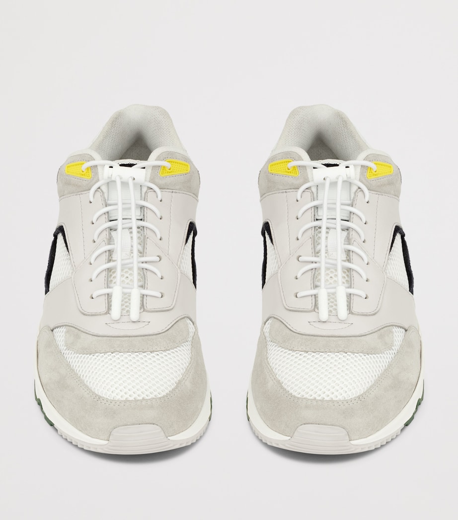 Leather Trim Bump Sneakers 9264 Image 2