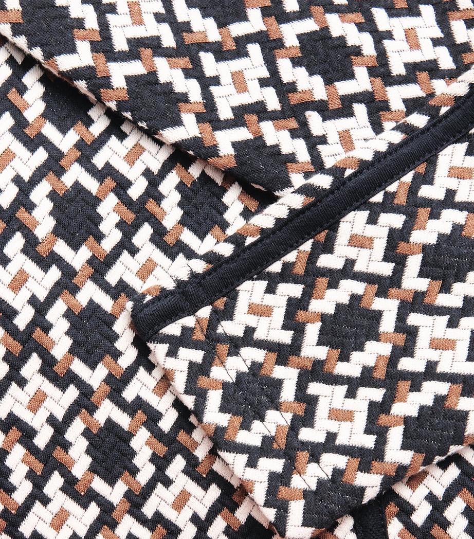 Jacquard Graphic Midi Dress NAVY MULTI Image 5