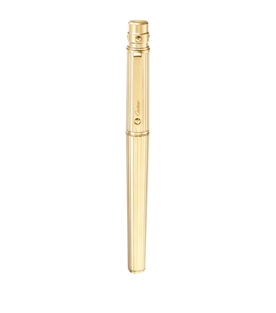 Santos de Cartier Rollerball Pen BLACK & GOLD Image 1