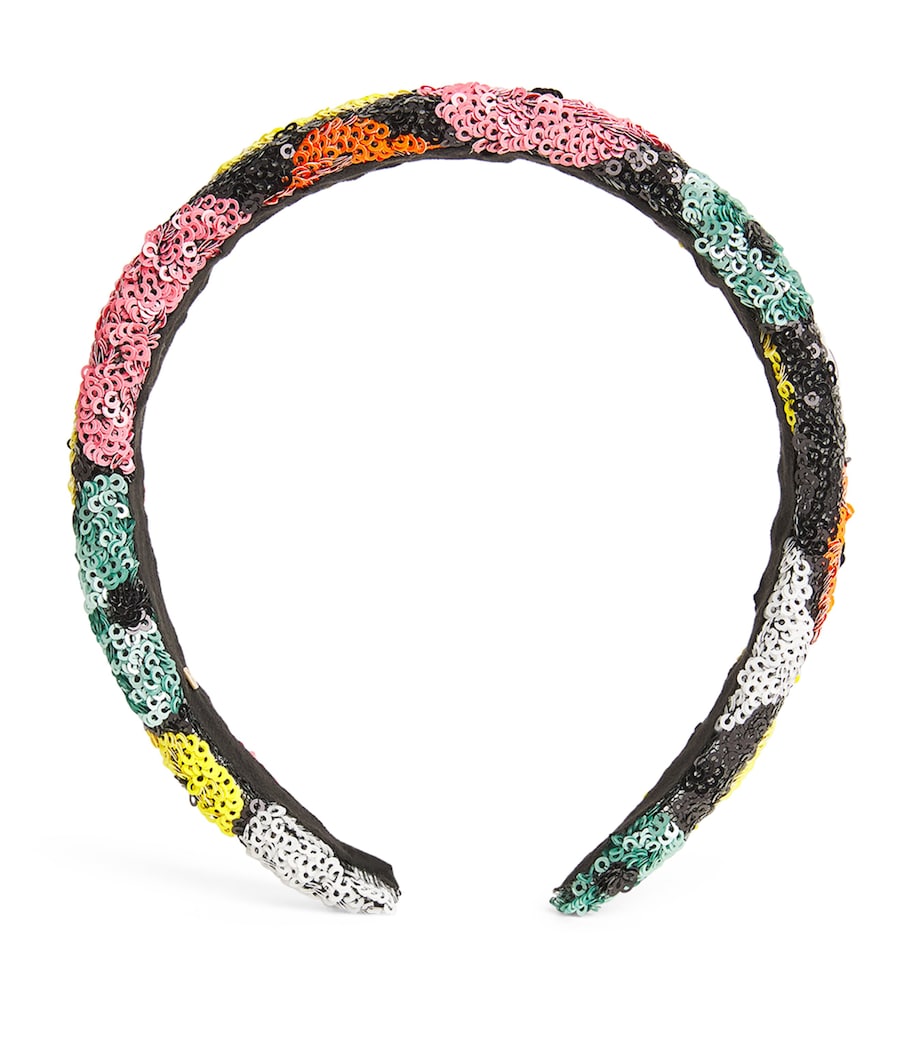 Sequinned Flower Headband BLKRAIN Image 1