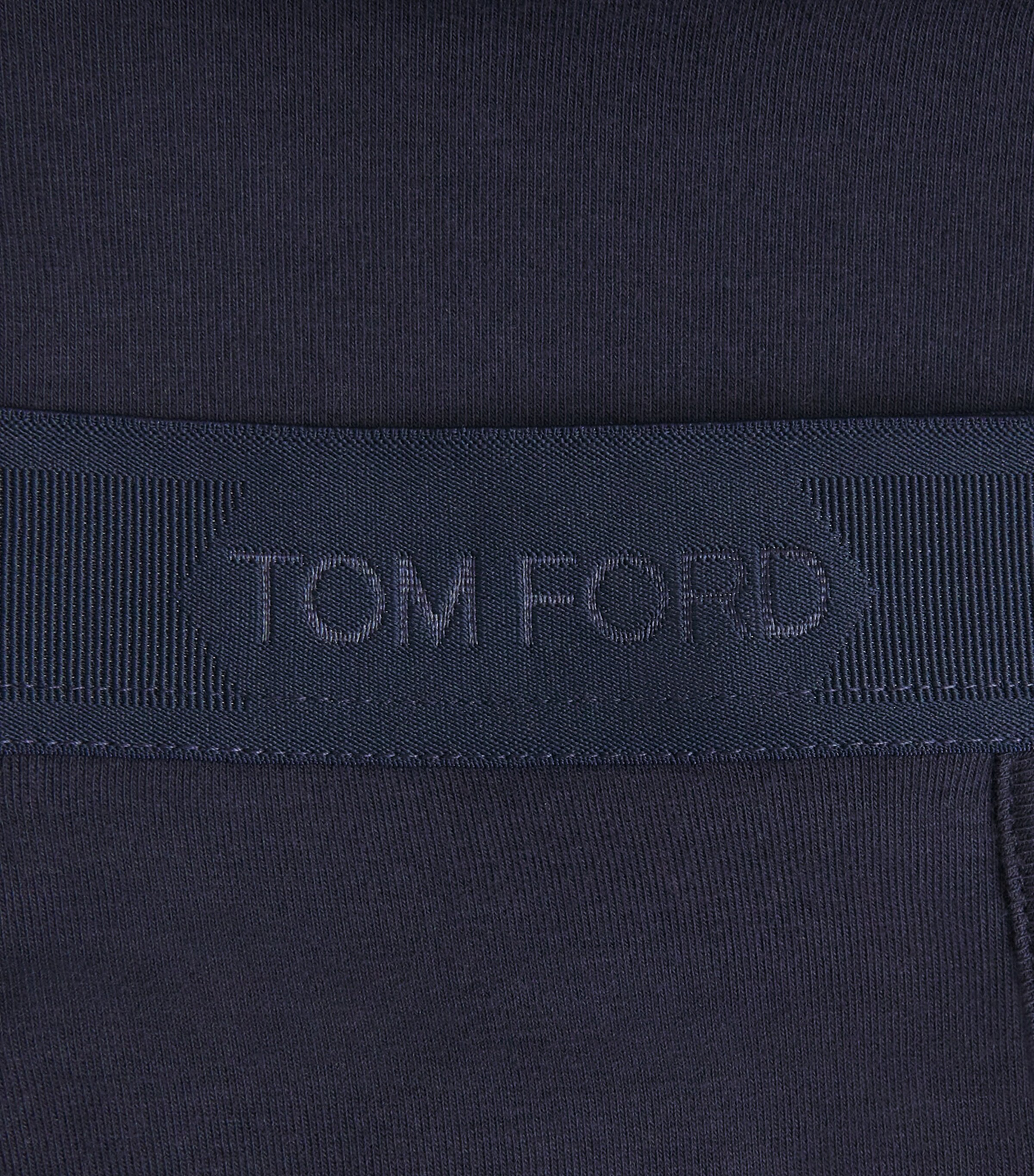 TOM FORD Mens Stretch-Cotton Logo Boxers Midnight Blue Image 5