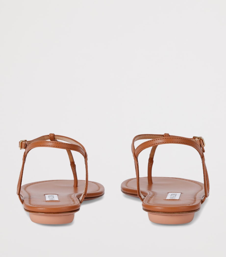 Aquazzura Leather Almost Bare Sandals Tan Image 2