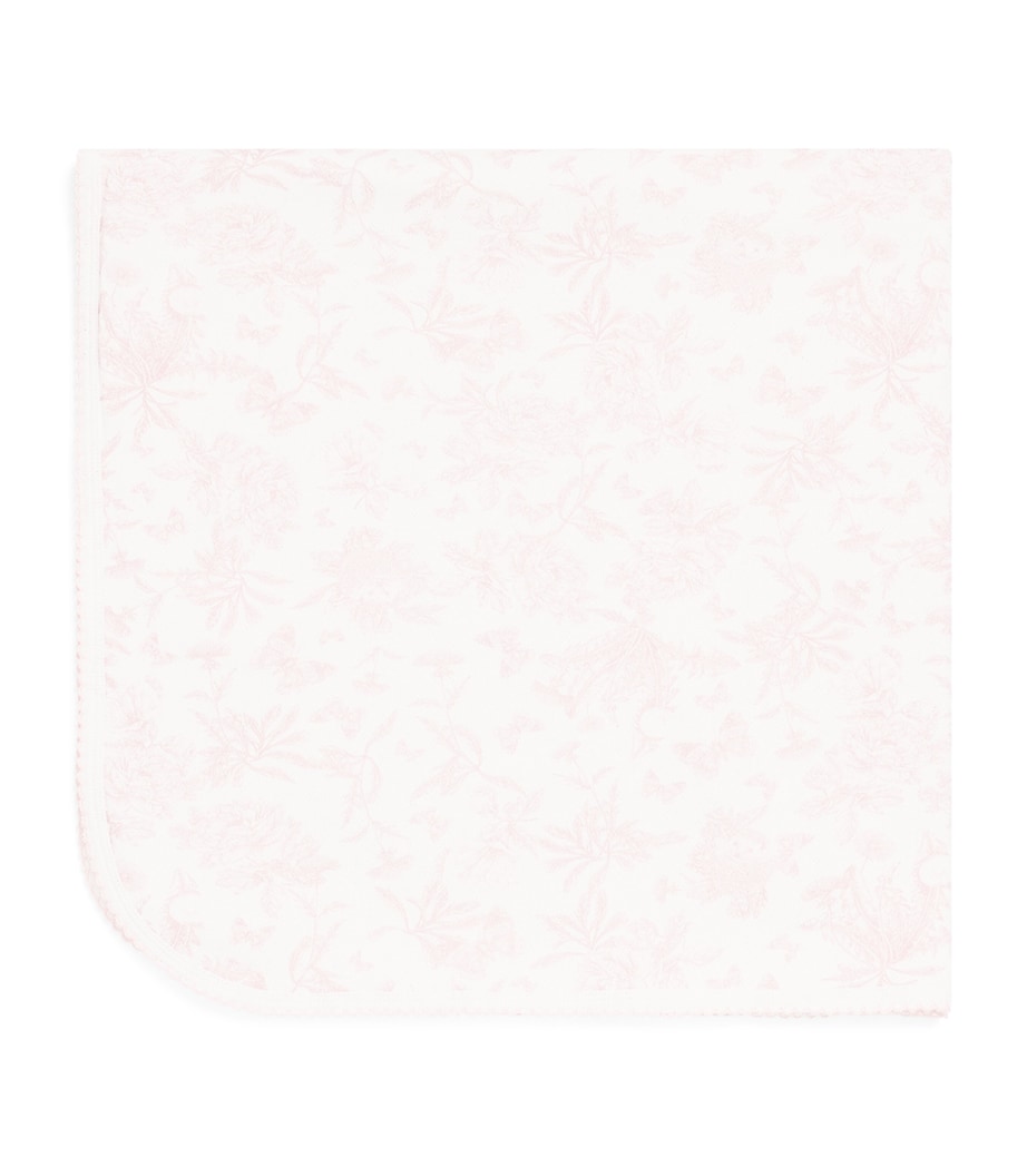 Tartine et Chocolat Cotton Toile de Jouy Blanket Image 1