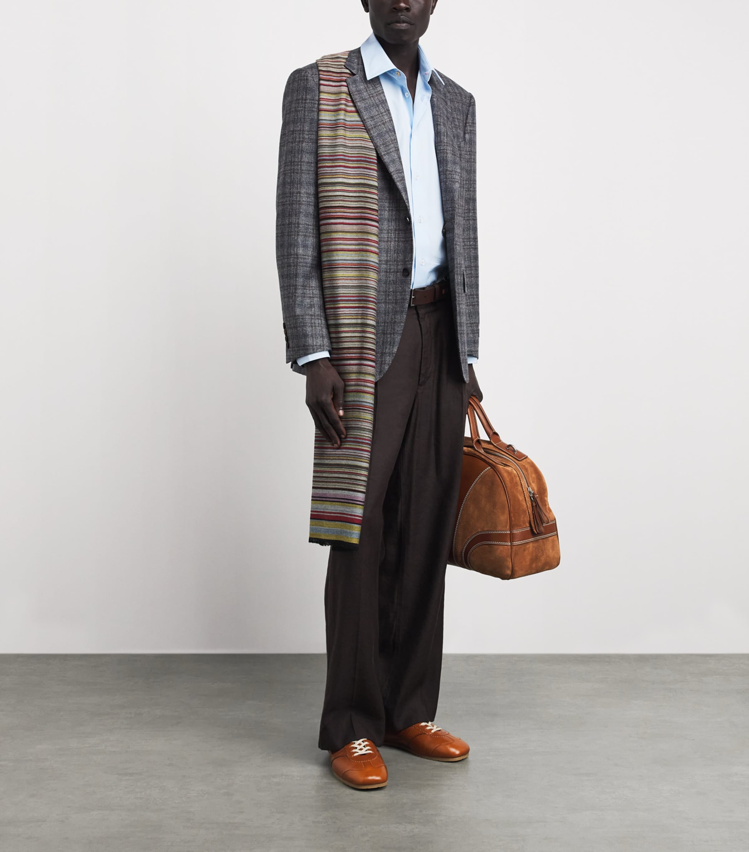 Paul Smith Wool-Silk Signature Stripe Scarf Coloured Image 3