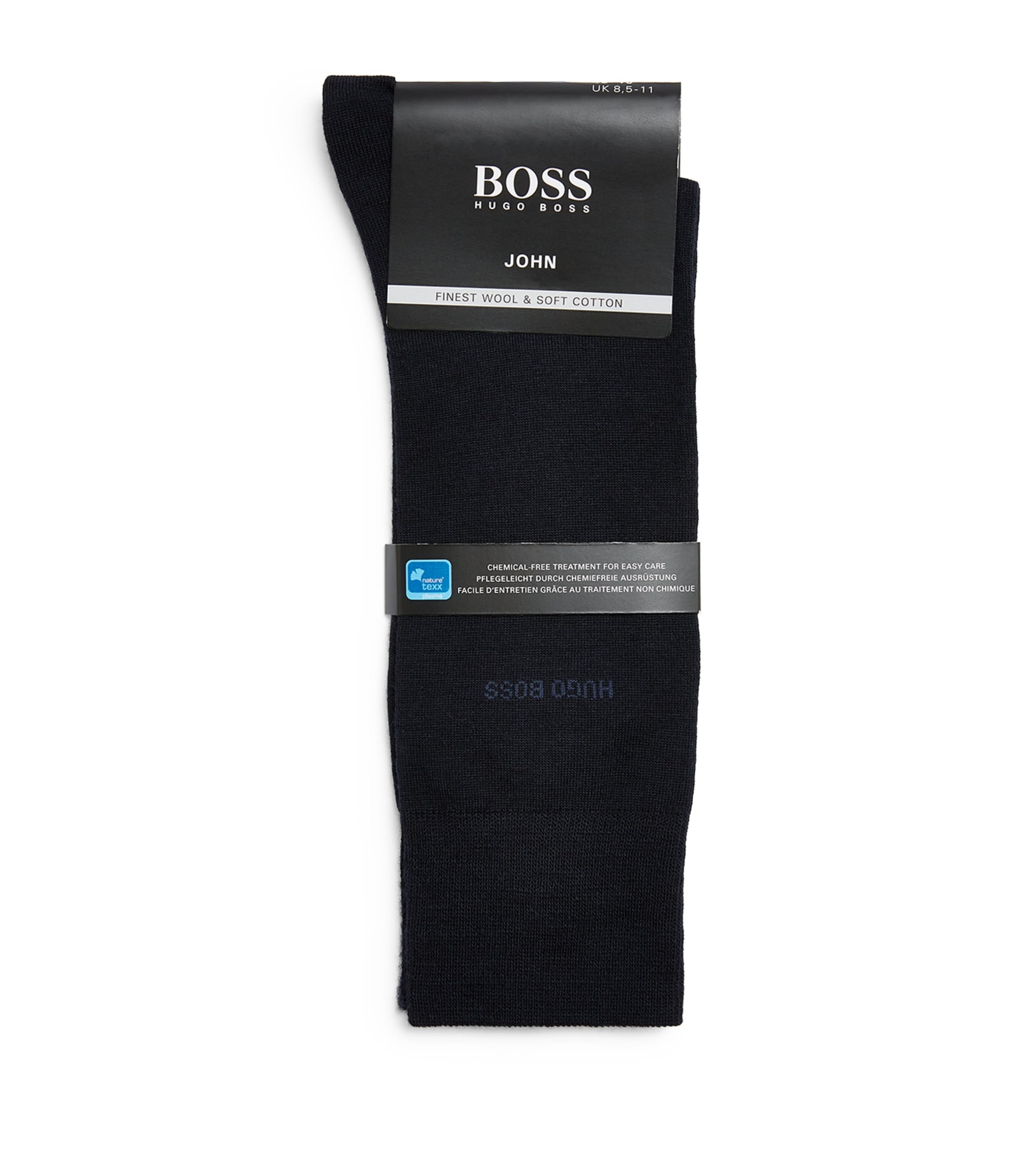 Shop Hugo Boss John Logo Socks In Navy