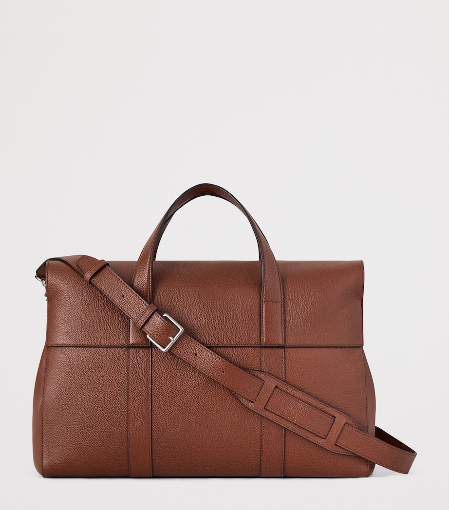 Mulberry Leather Heritage Piccadilly Messenger Bag Oak Image 4