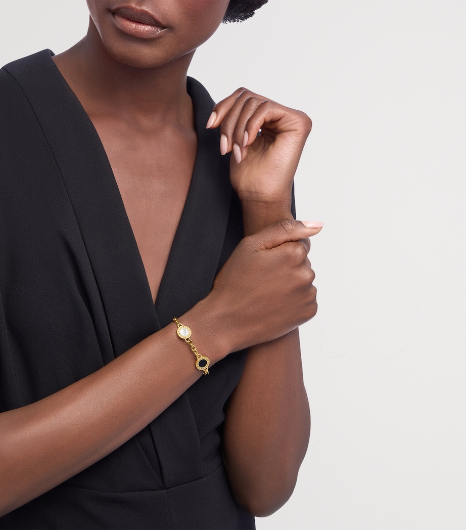 Bvlgari Yellow Gold, Mother-of-Pearl and Onyx Bvlgari Bvlgari Bracelet Gold Image 7