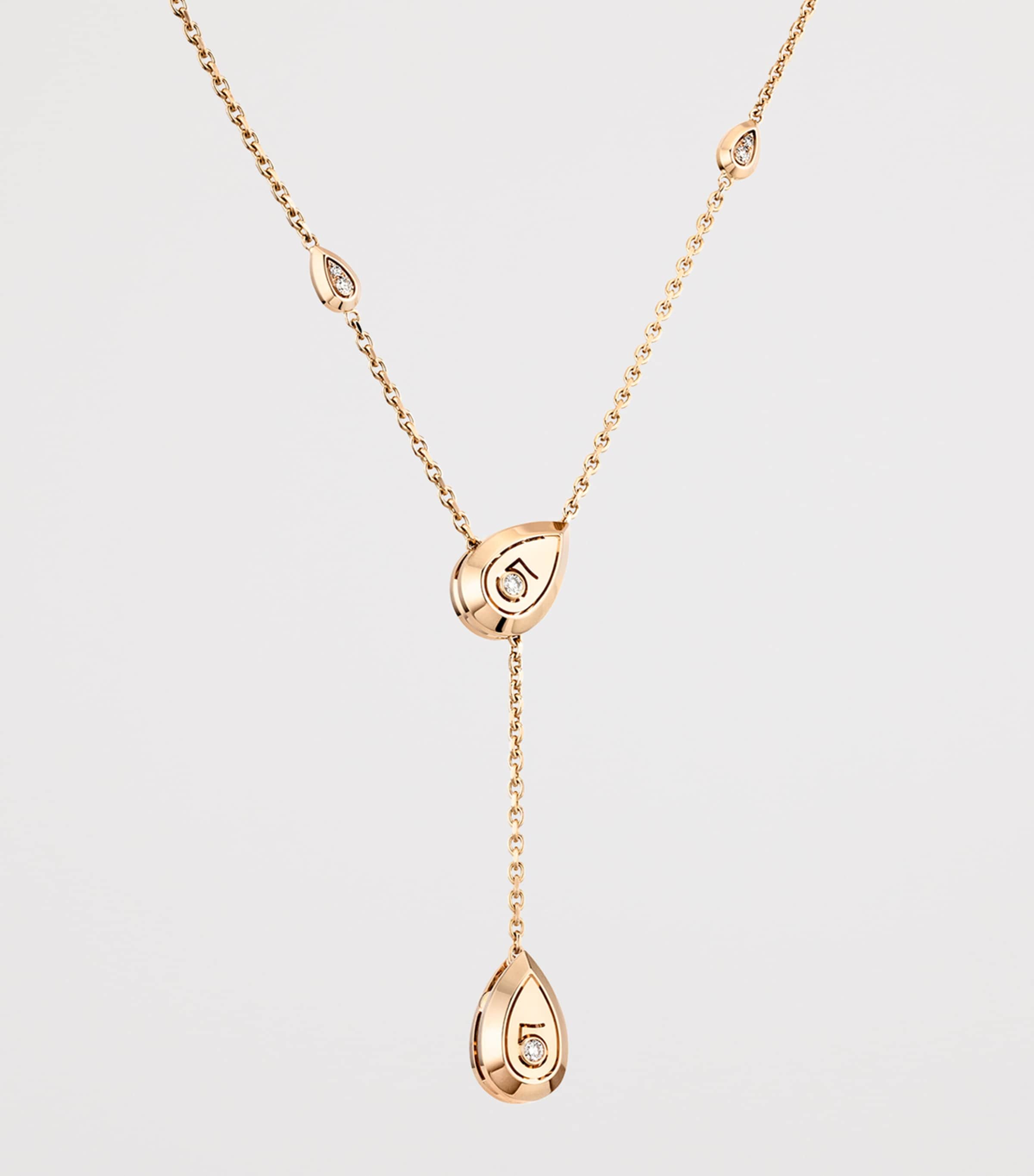 Yellow Gold and Diamond Les Infinis de N°5 Transformable Long Necklace BEIGE Image 3