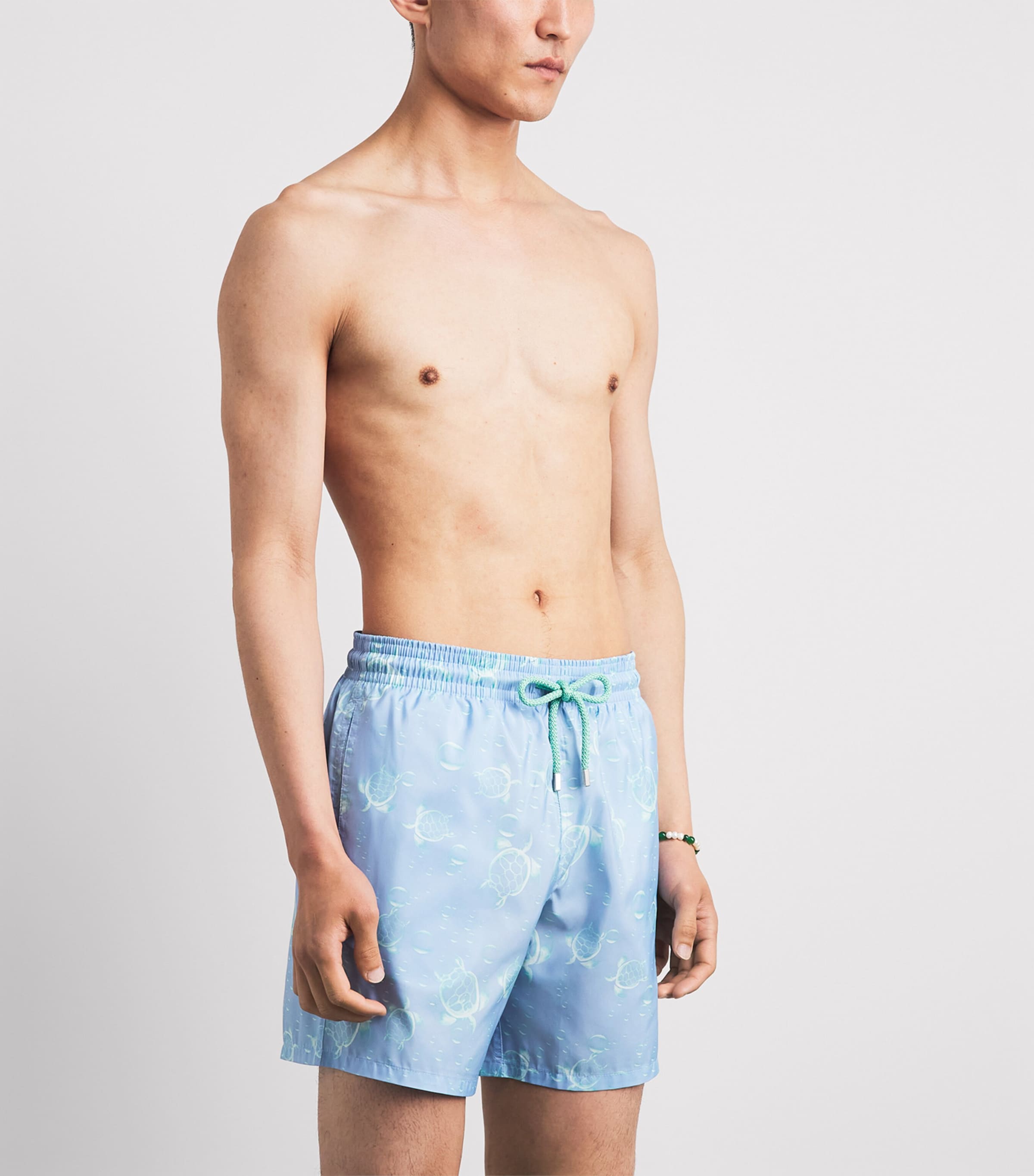Vilebrequin Mens Bubbles Turtles Mahina Swim Shorts Cloudy Image 3