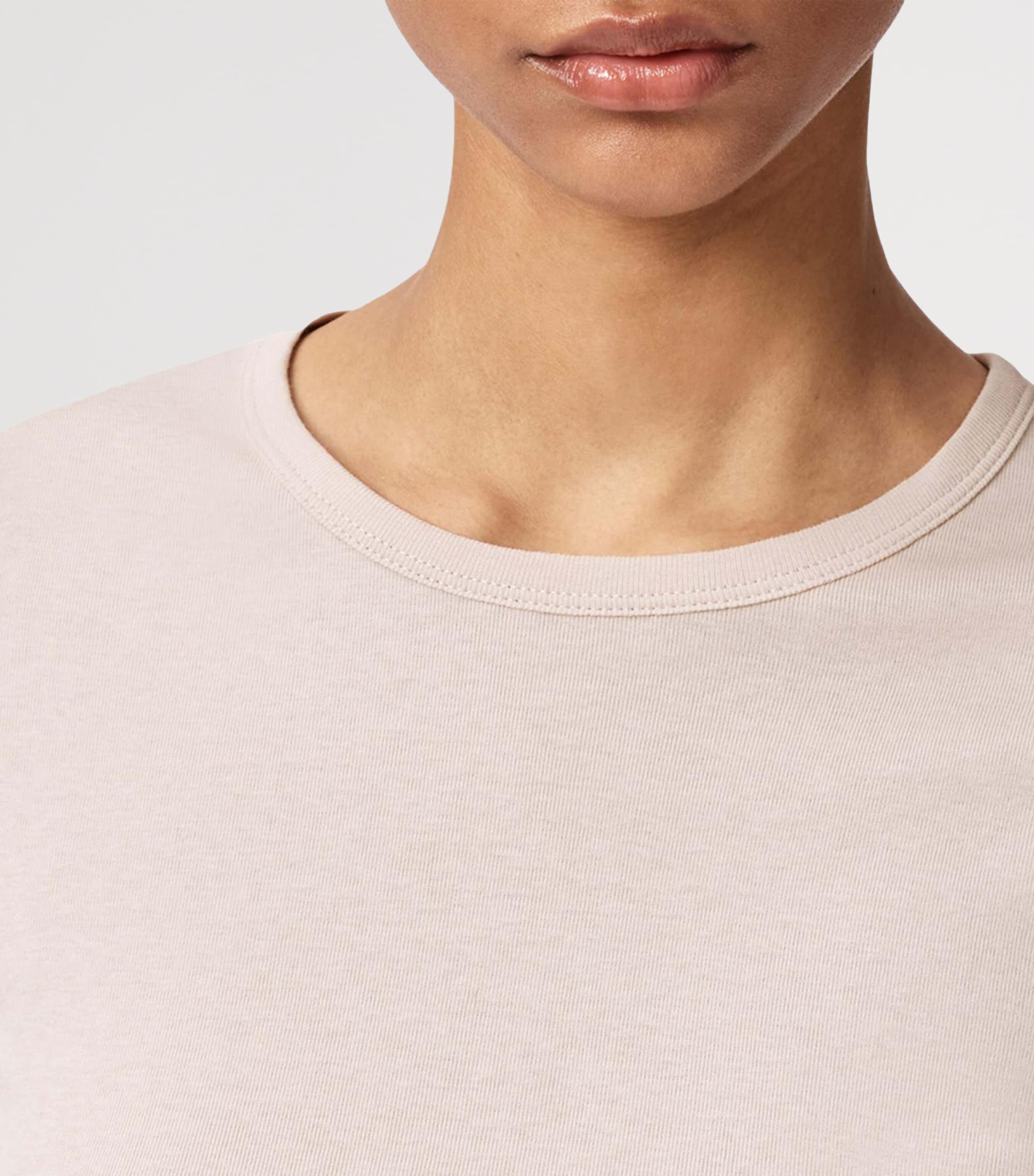 AllSaints Womens Organic Cotton Stevie T-Shirt Crystal Pink Image 5