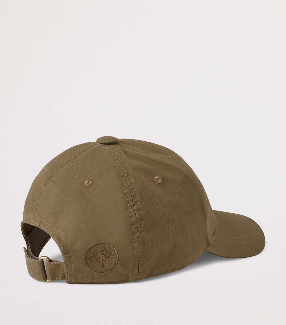 Waxed Cotton Baseball Cap DARK MOSS Image 4