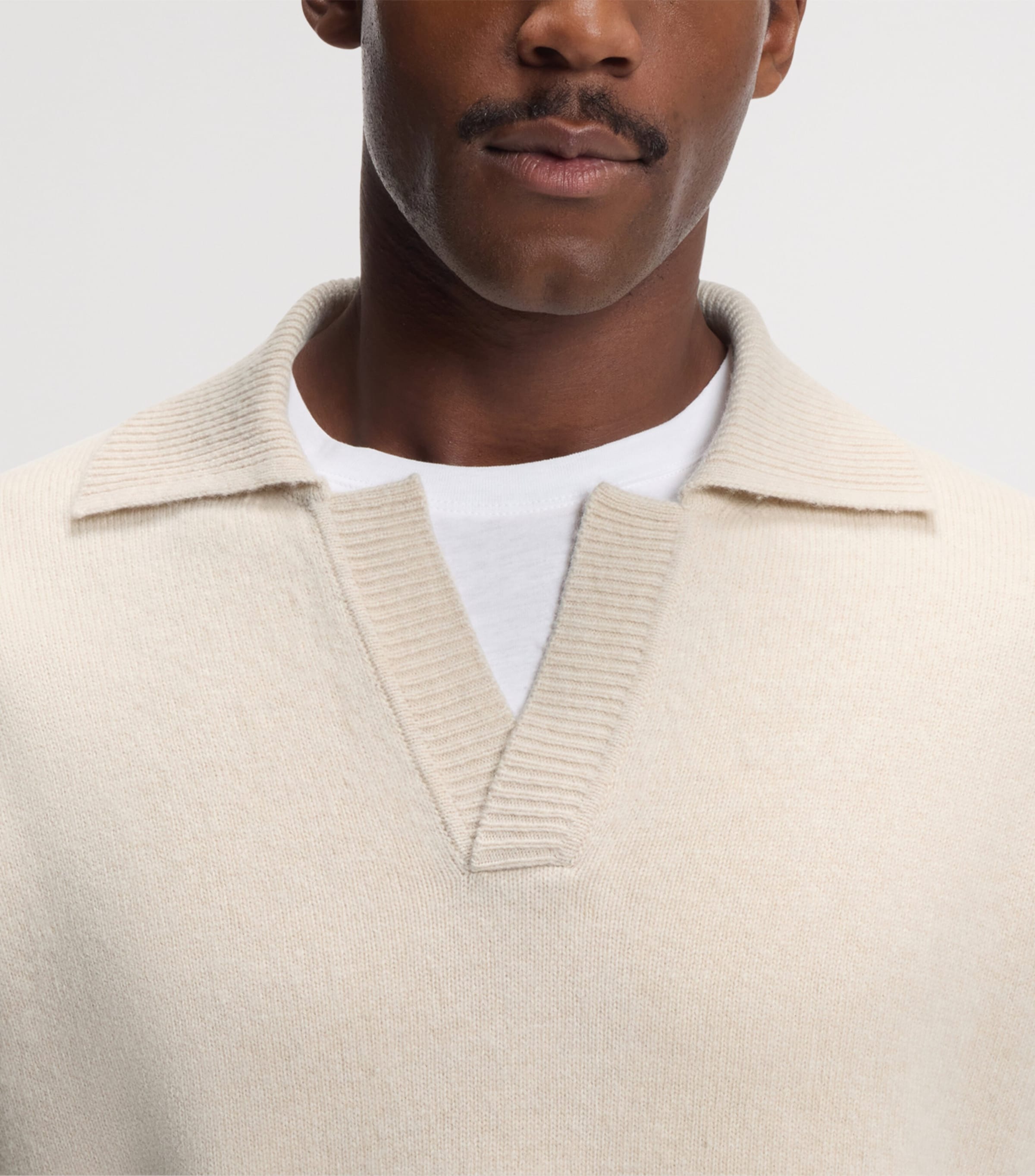 BOSS Mens Virgin Wool Polo Sweater Image 5