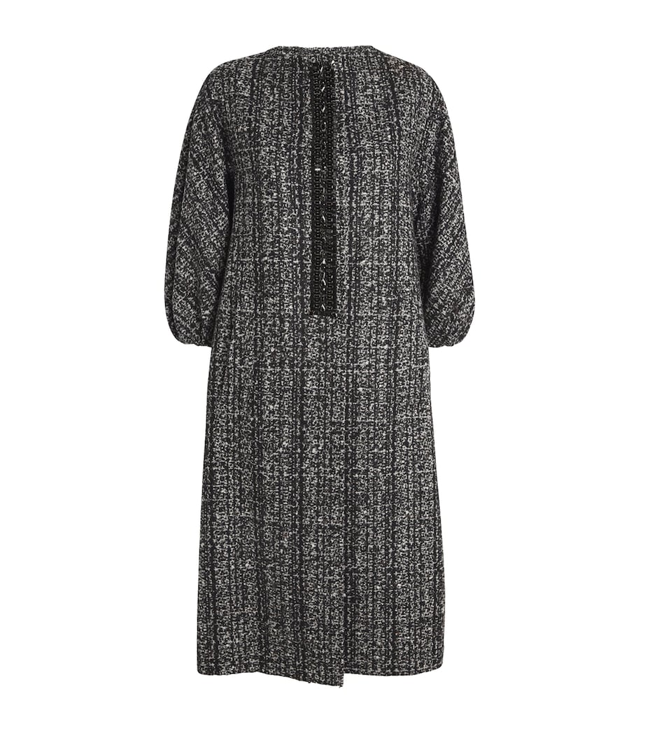 Wool-Blend Embellished Coat BLACK Image 1