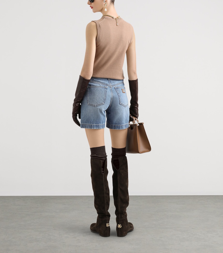 Cashmere Sweater Vest M2186-LIGHT BROWN Image 3