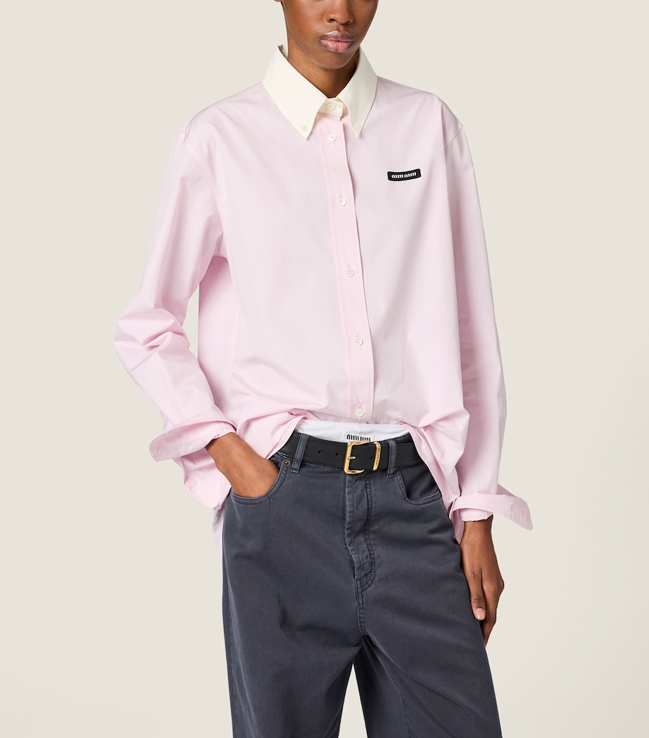 Miu Miu Cotton Poplin Shirt Image 5