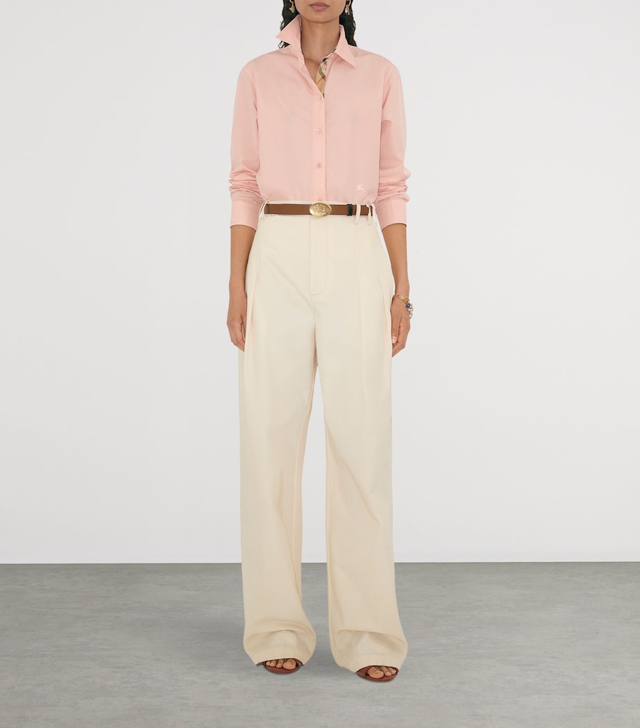 Leather Oval Knight Stamp Belt BLACK/HAZEL Image 5