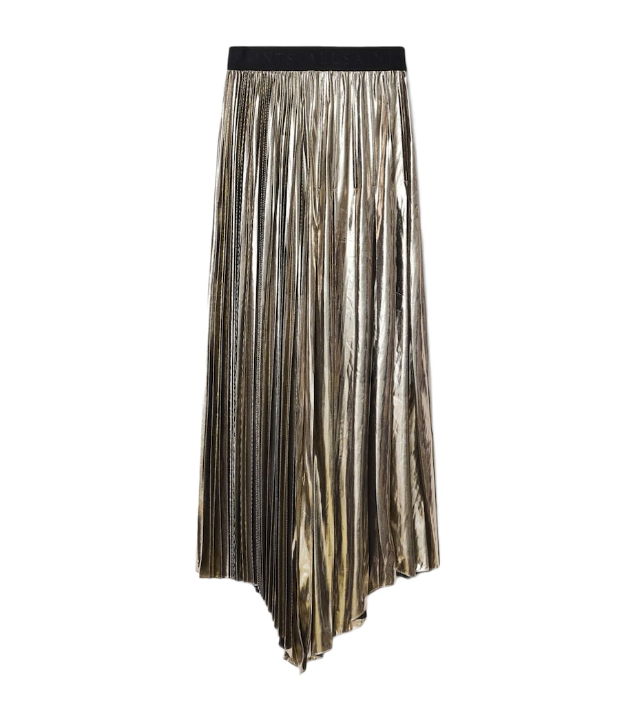 Pleated Jax Maxi Skirt BRONZE GOLD Image 1
