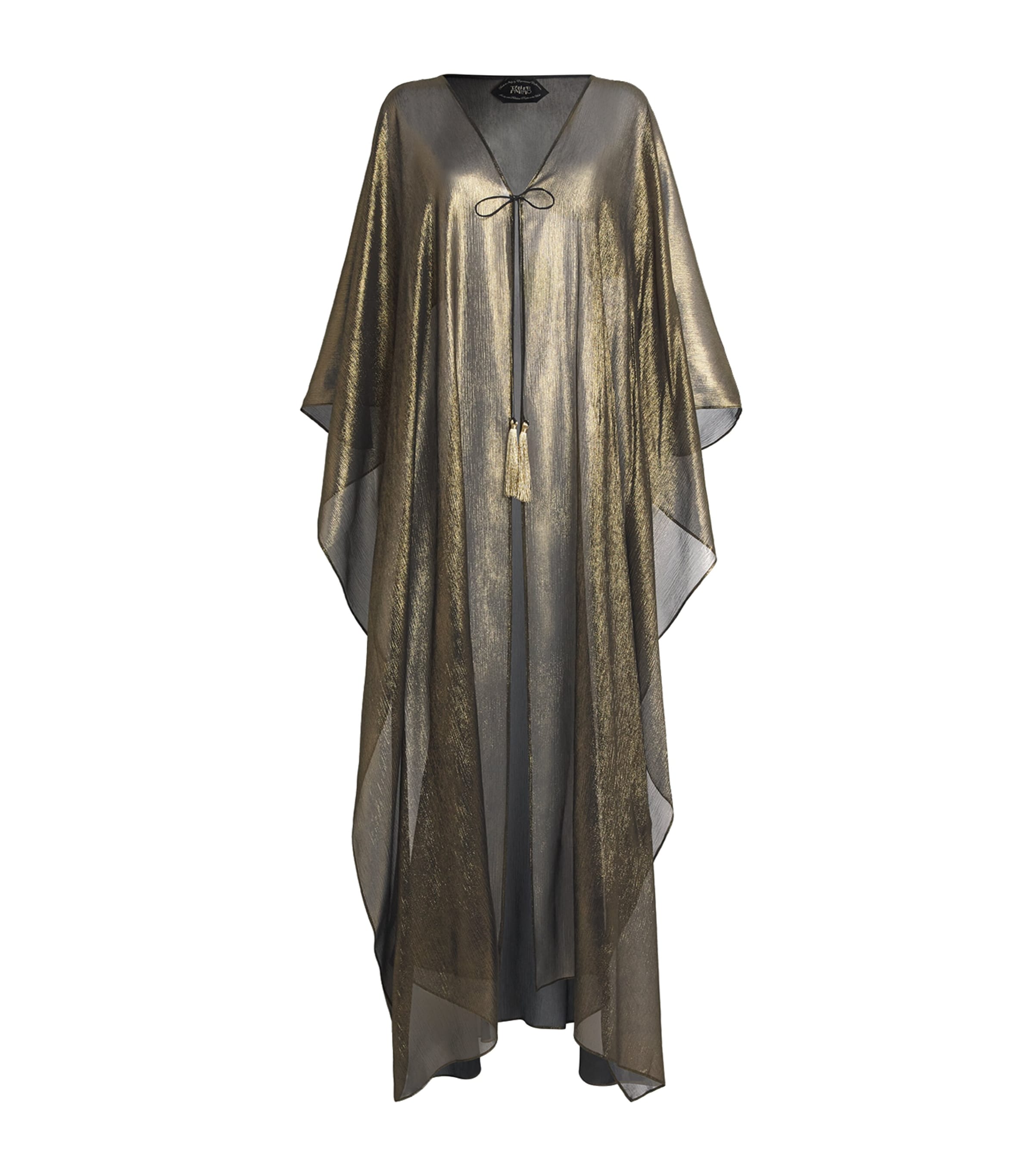 Silk Paradis Kaftan BLACK-GOLD Image 1