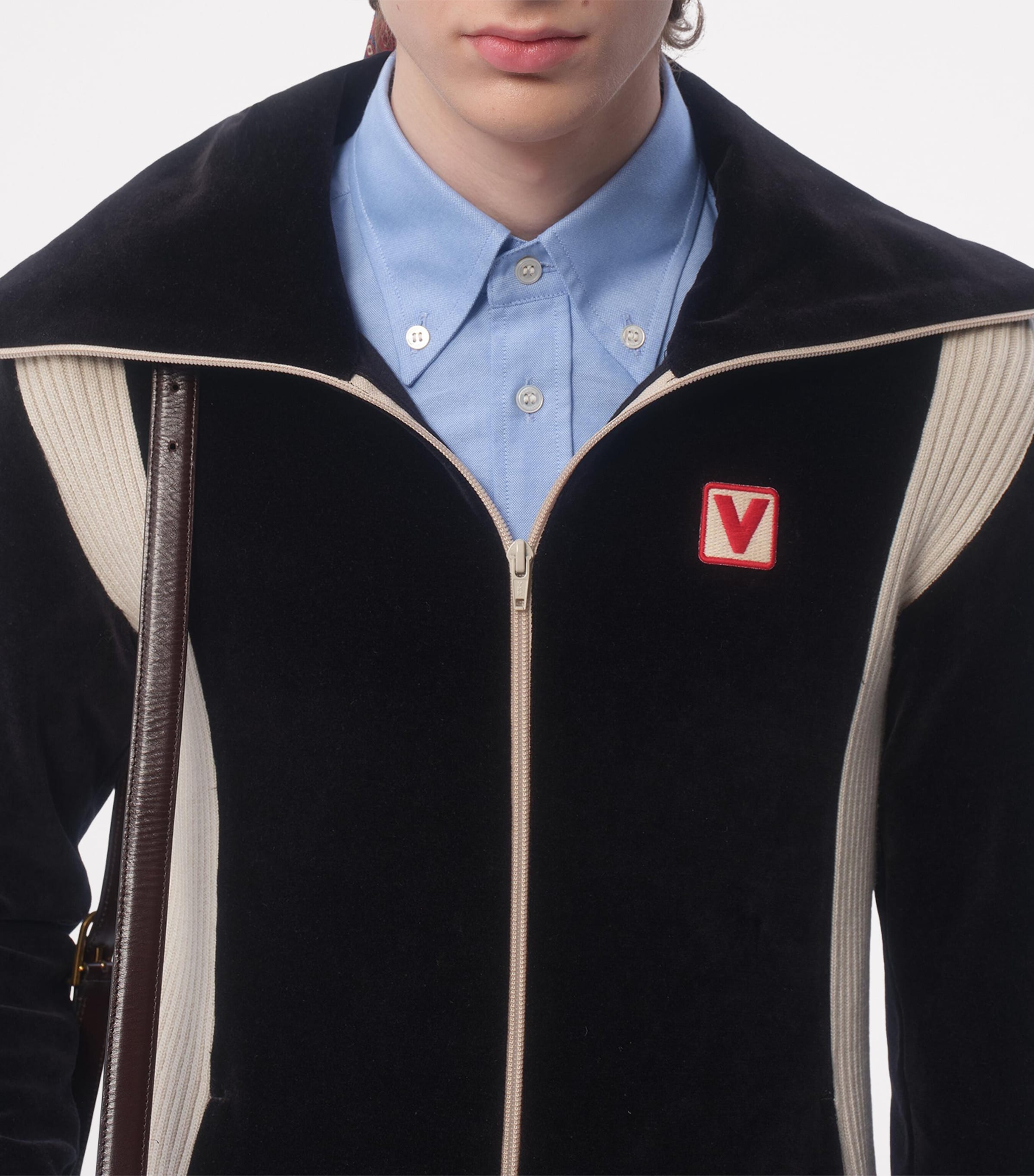 Valentino Chenille Chez Valentino Zip-Up Sweatshirt | Harrods US