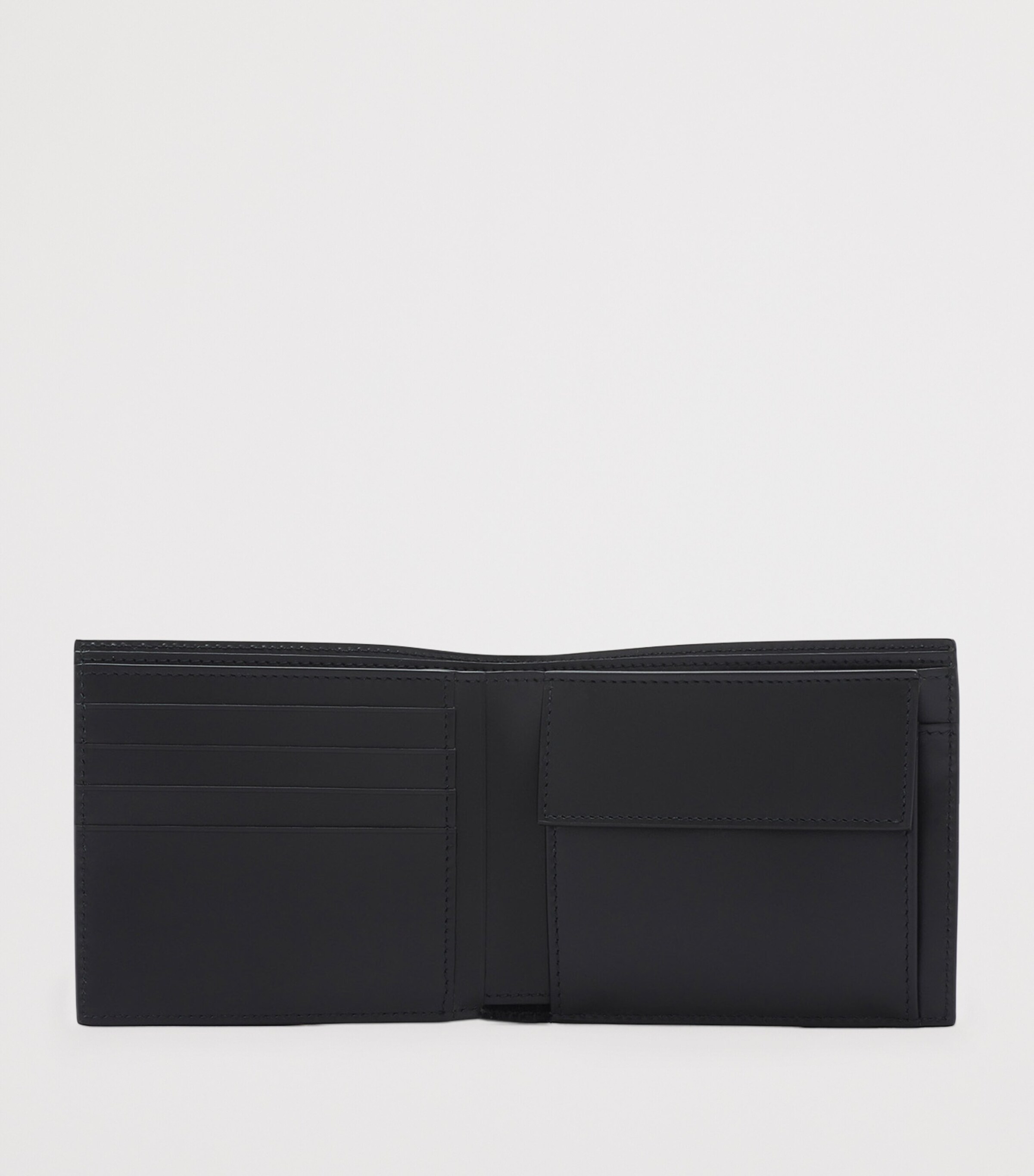 Swaine Leather Bifold Coin Wallet Black Image 3