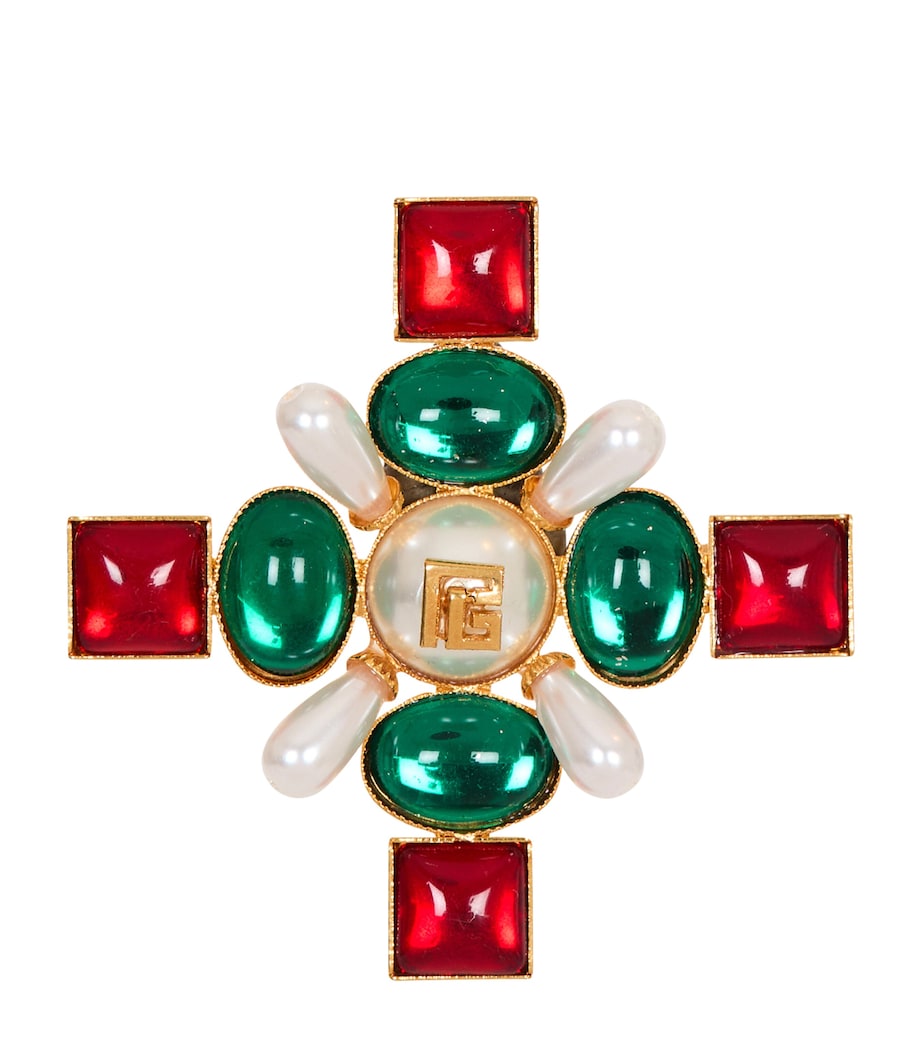 Baroque Brooch AQ6 ROUGE/ BLANC Image 1
