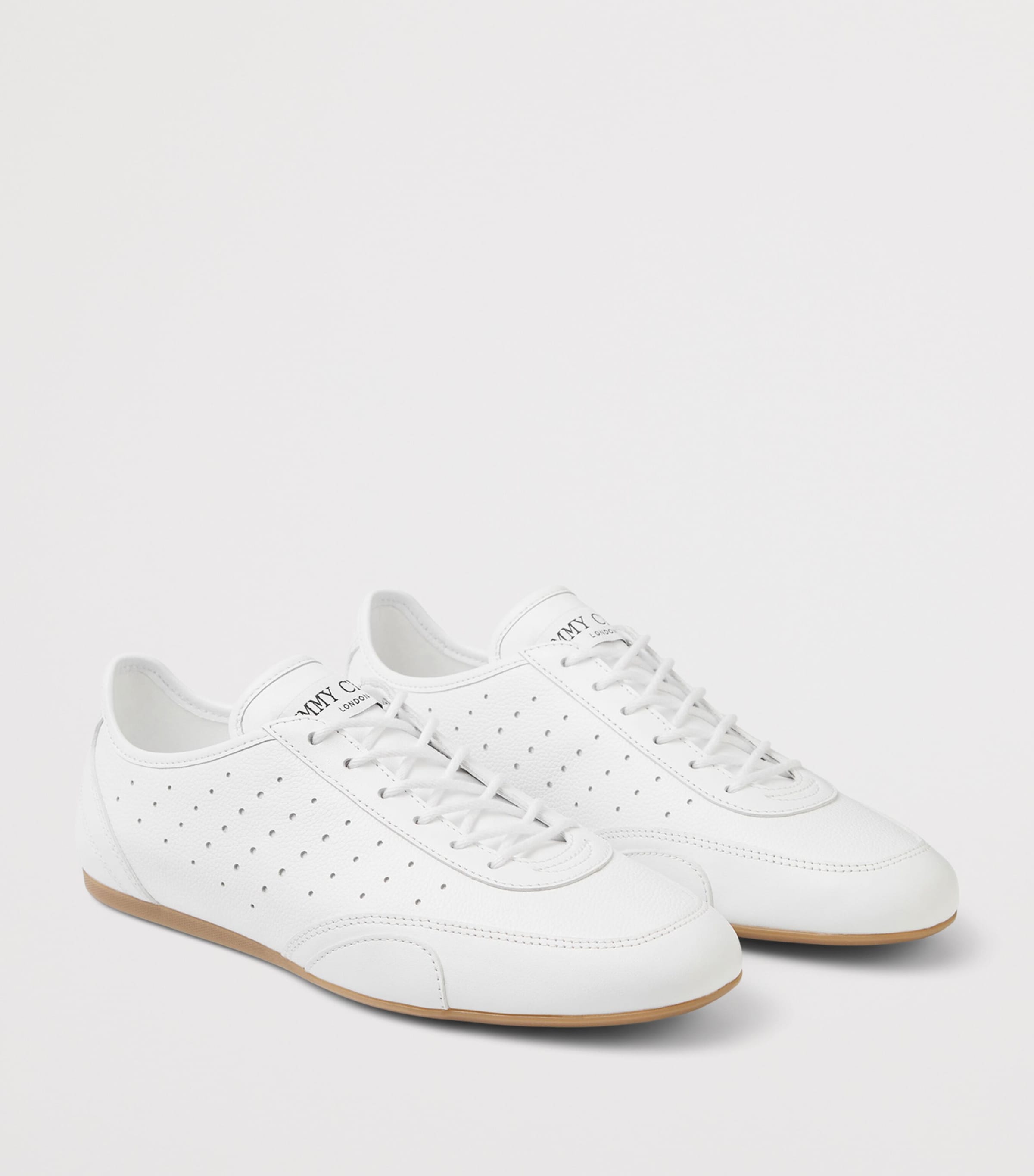 Jimmy Choo Leather Sunny Sneakers V White/gum Image 3