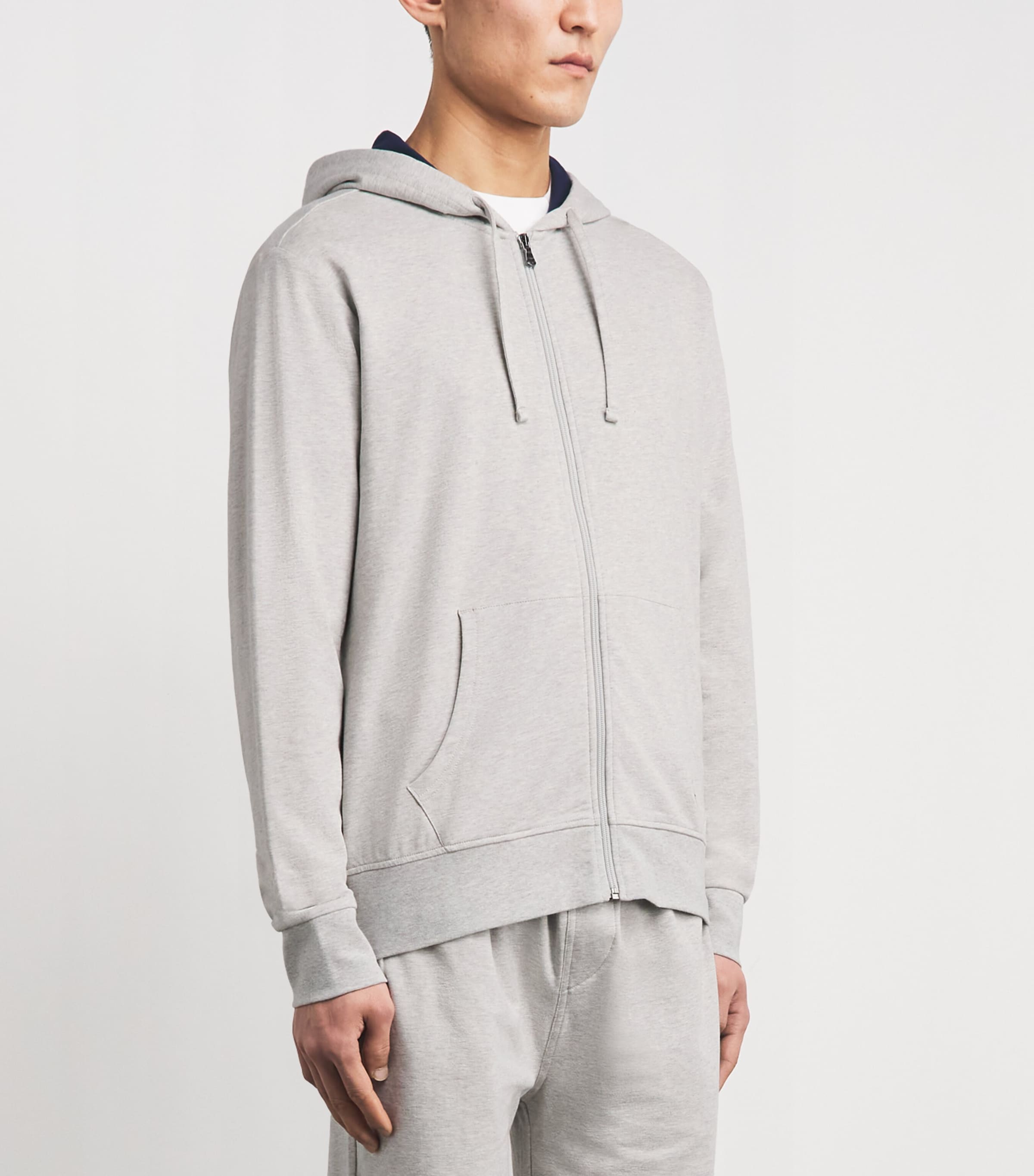 Polo Ralph Lauren Mens Lounge Zip-Up Hoodie Taylor Heather Image 4