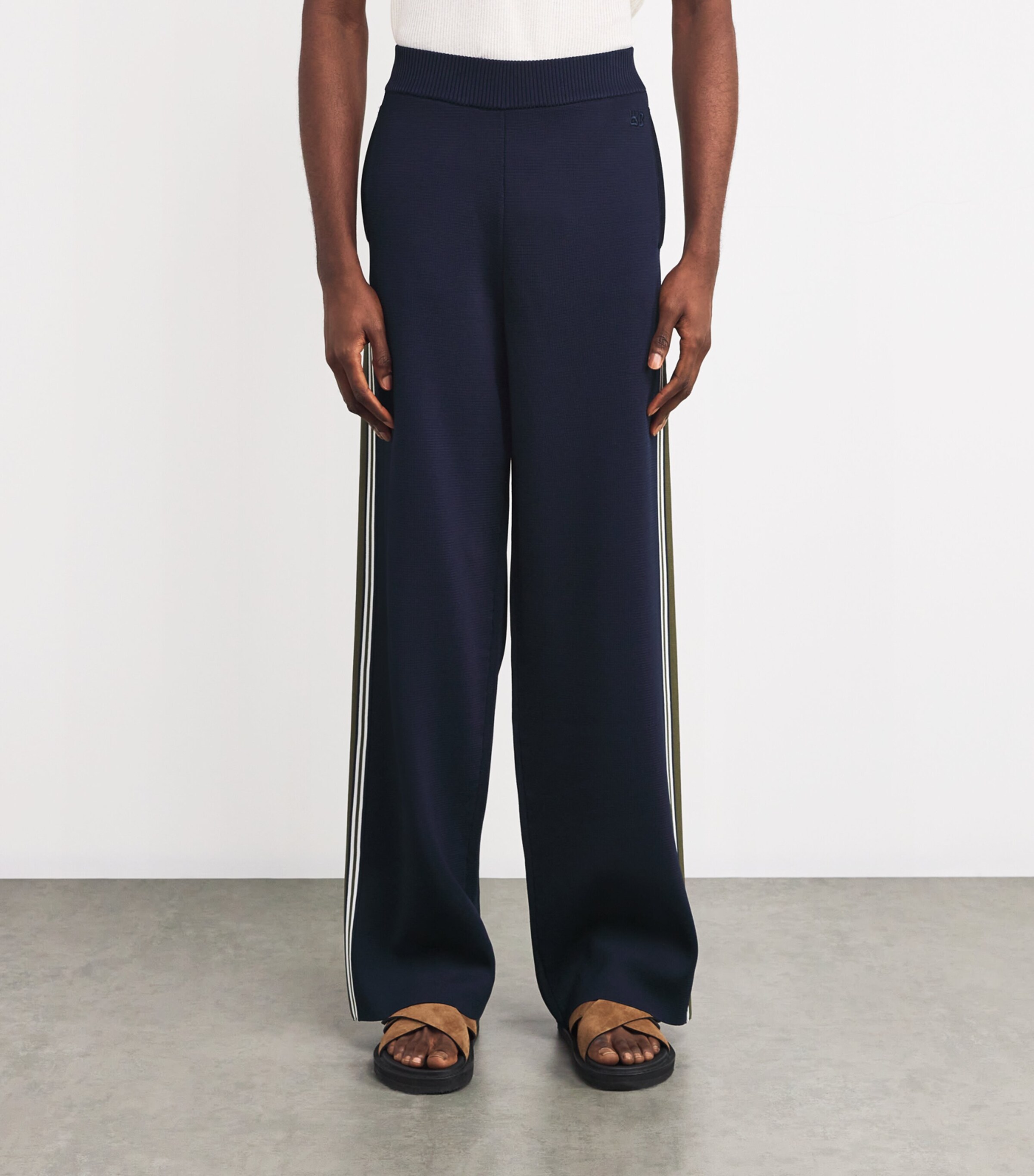 Wales Bonner Mens Tide Track Pants Navy Image 3