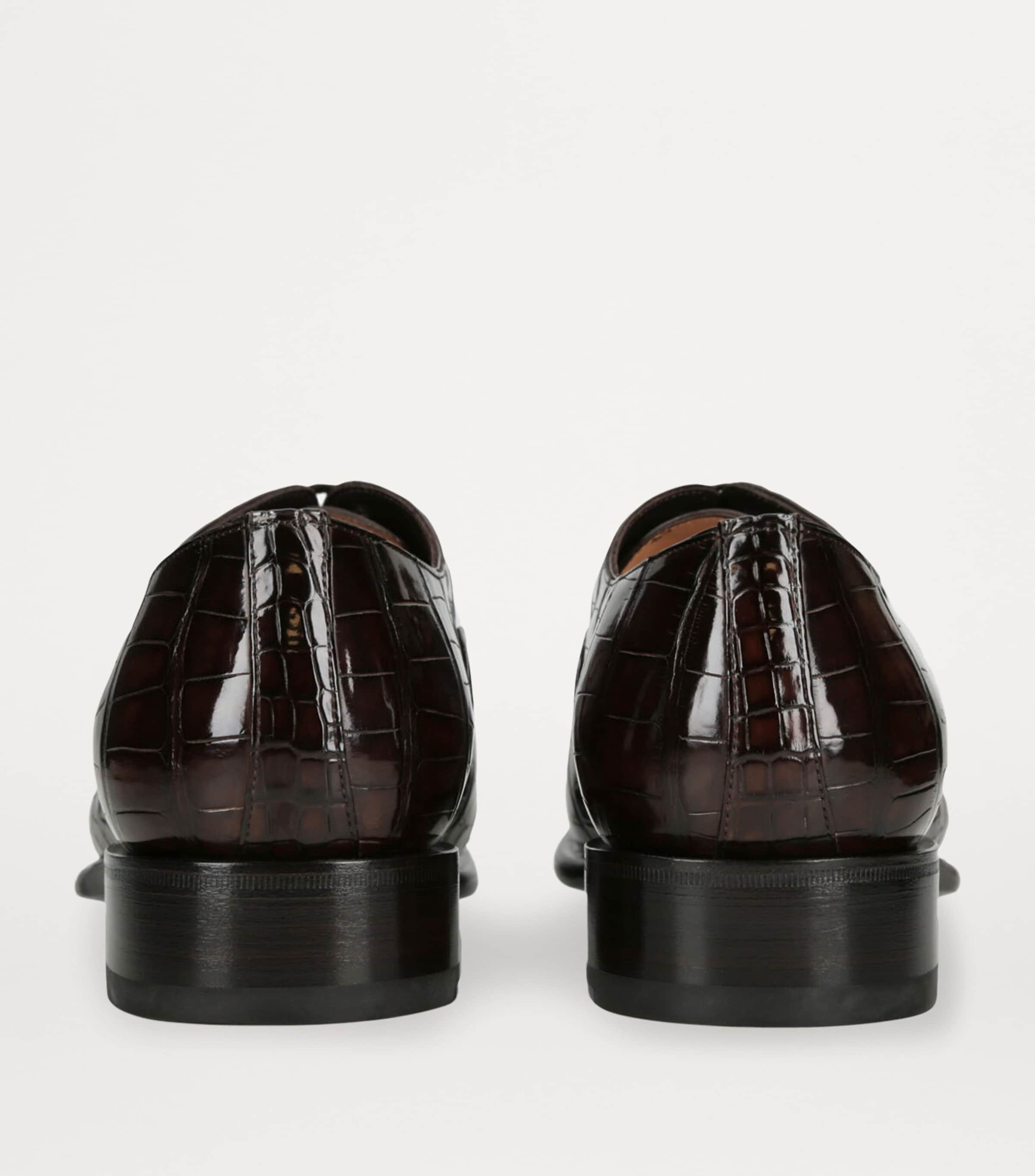 Leather Carter Oxford Shoe DARK BROWN Image 2