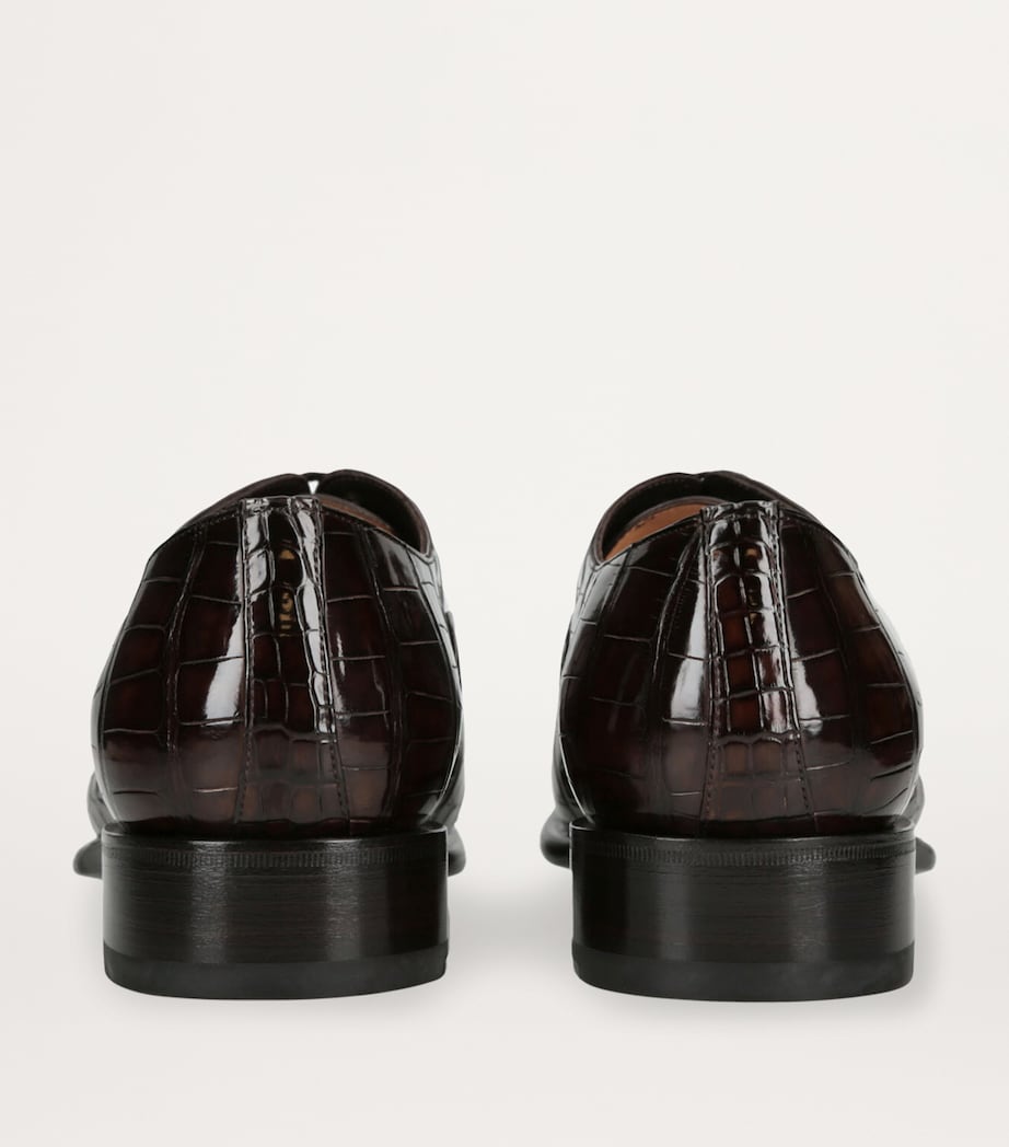 Leather Carter Oxford Shoe DARK BROWN Image 2