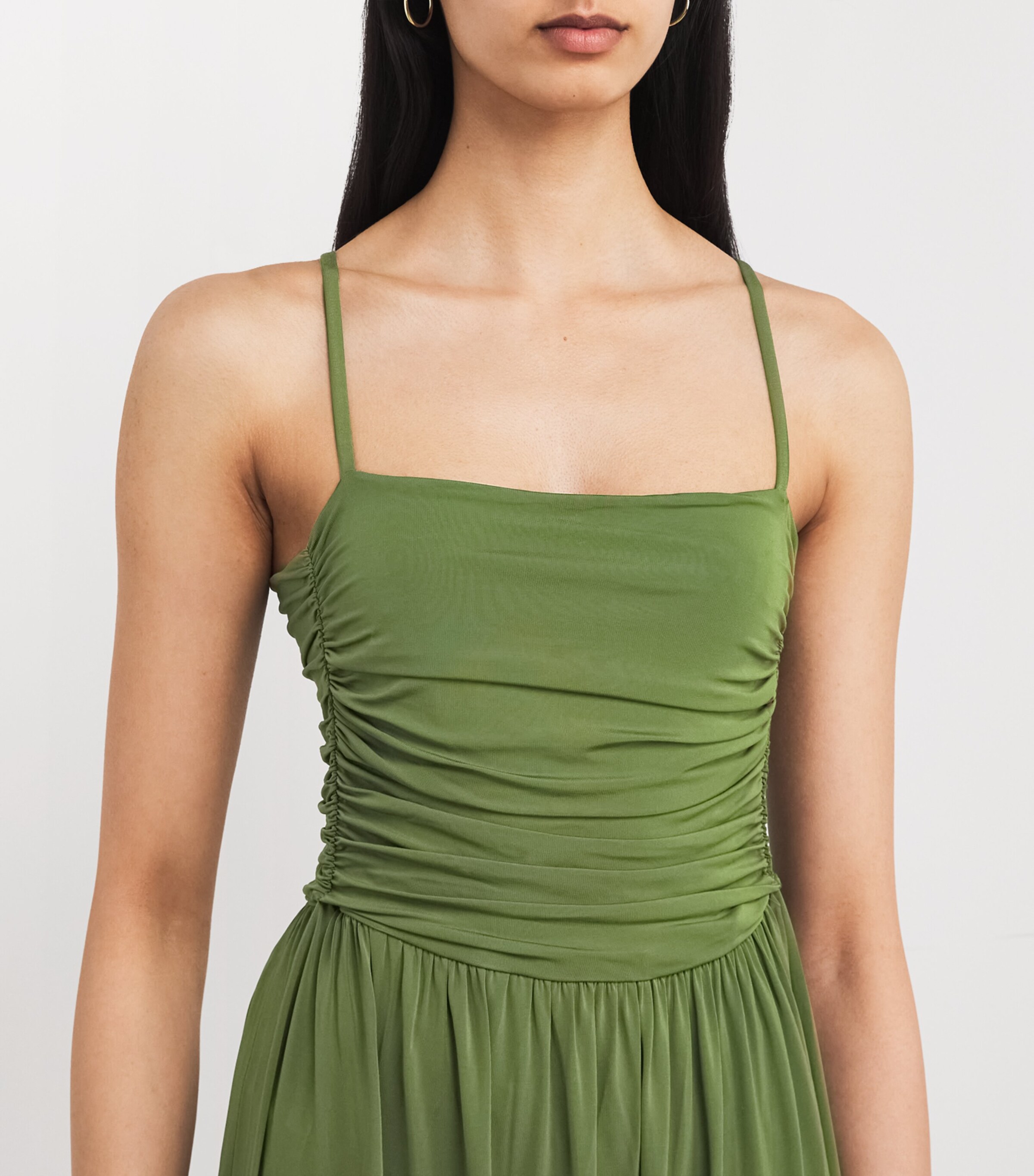 Weekend Max Mara Green Sleeveless Midi Dress | Harrods US